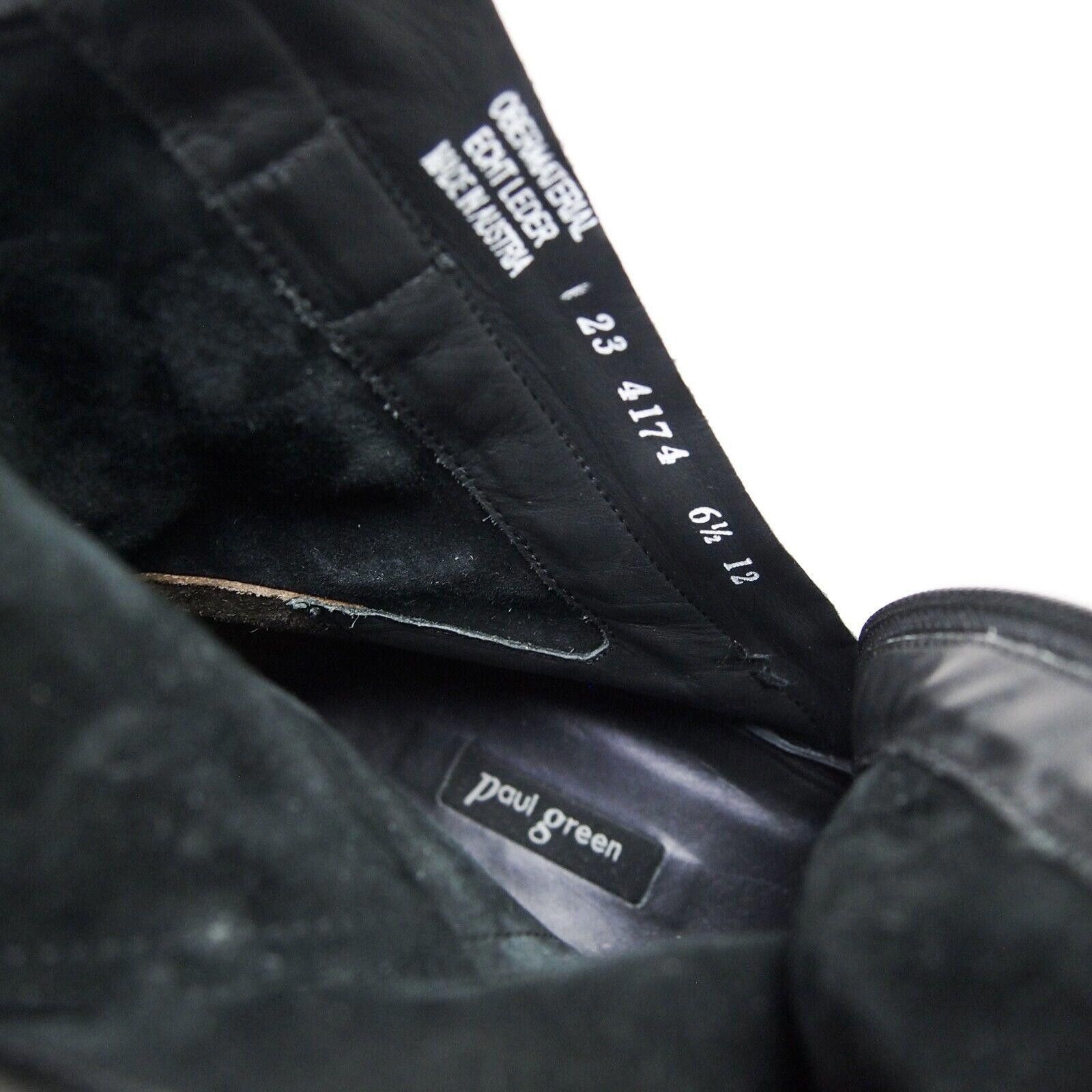 Designer Paul Green Biker Boots Black Leather Studded US 9 EU 39.5 Size US 9 / IT 39 - 8 Thumbnail