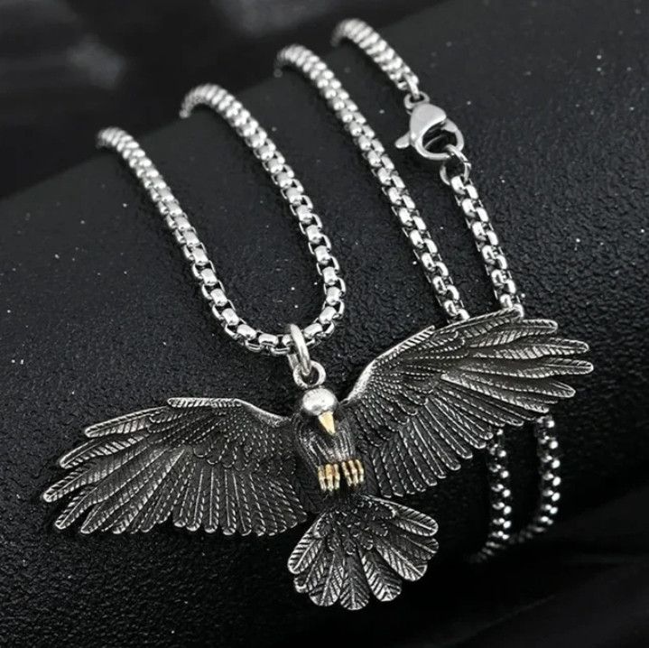 Jewelry × Vintage Classic Eagle Wings Pendant Necklace Size ONE SIZE - 1 Thumbnail