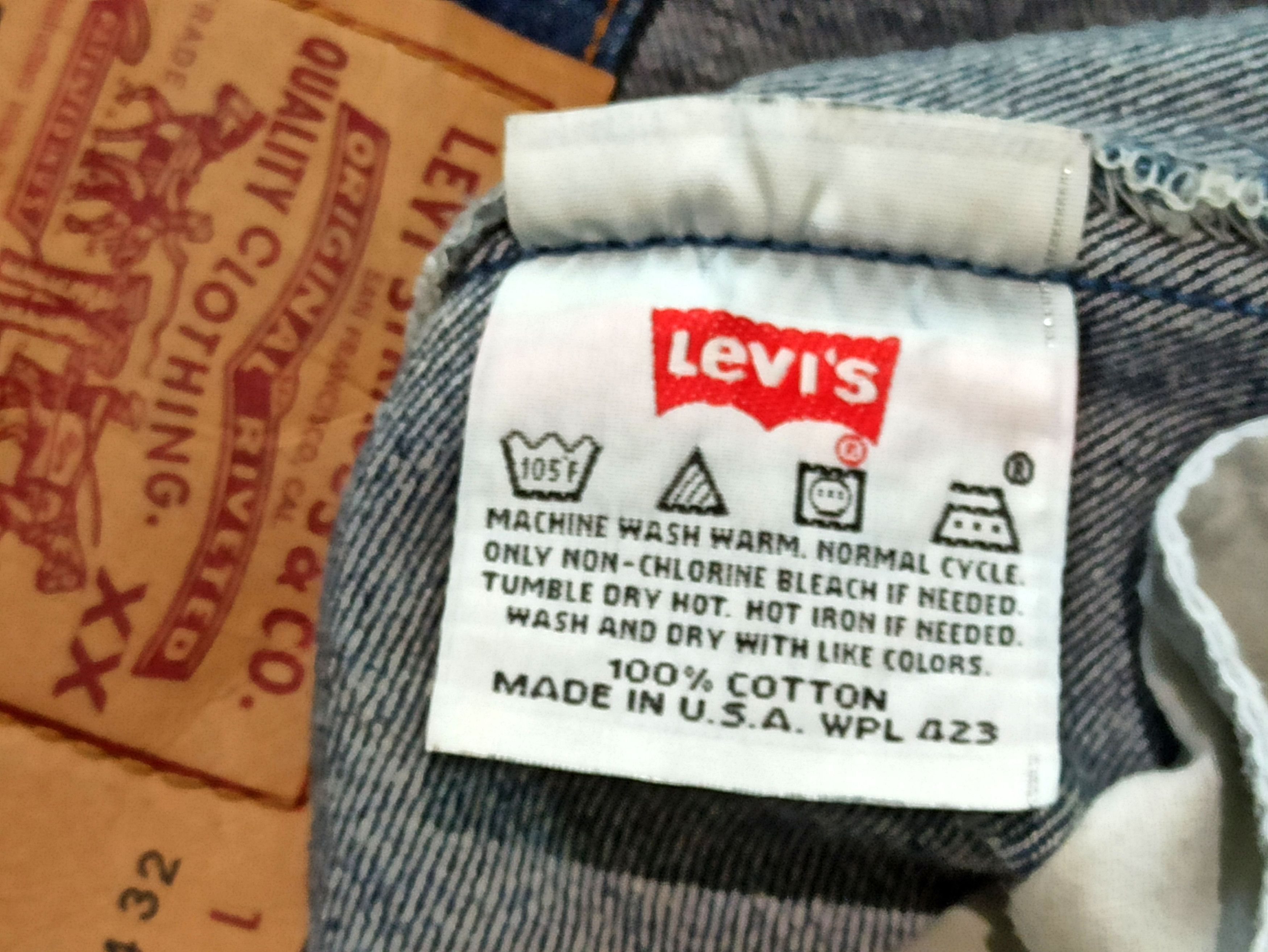 Levi's Vintage 1998 Levi’s 501 Original Fit Jeans Made In USA Size US 34 / EU 50 - 6 Thumbnail