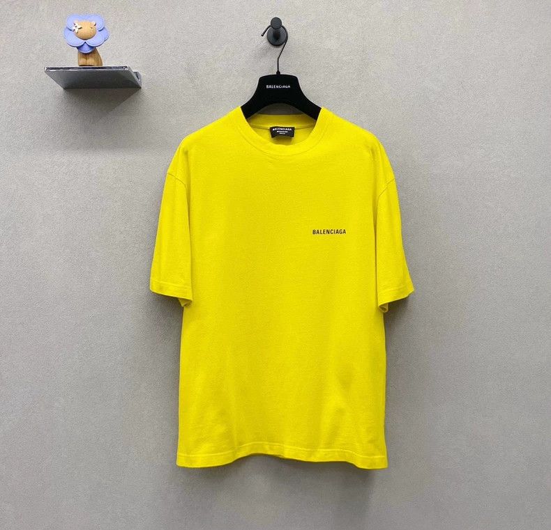 Balenciaga Balenciaga Lemon yellow logo print short sleeve ~ Size XXS Size US XXS / EU 40 - 1 Thumbnail