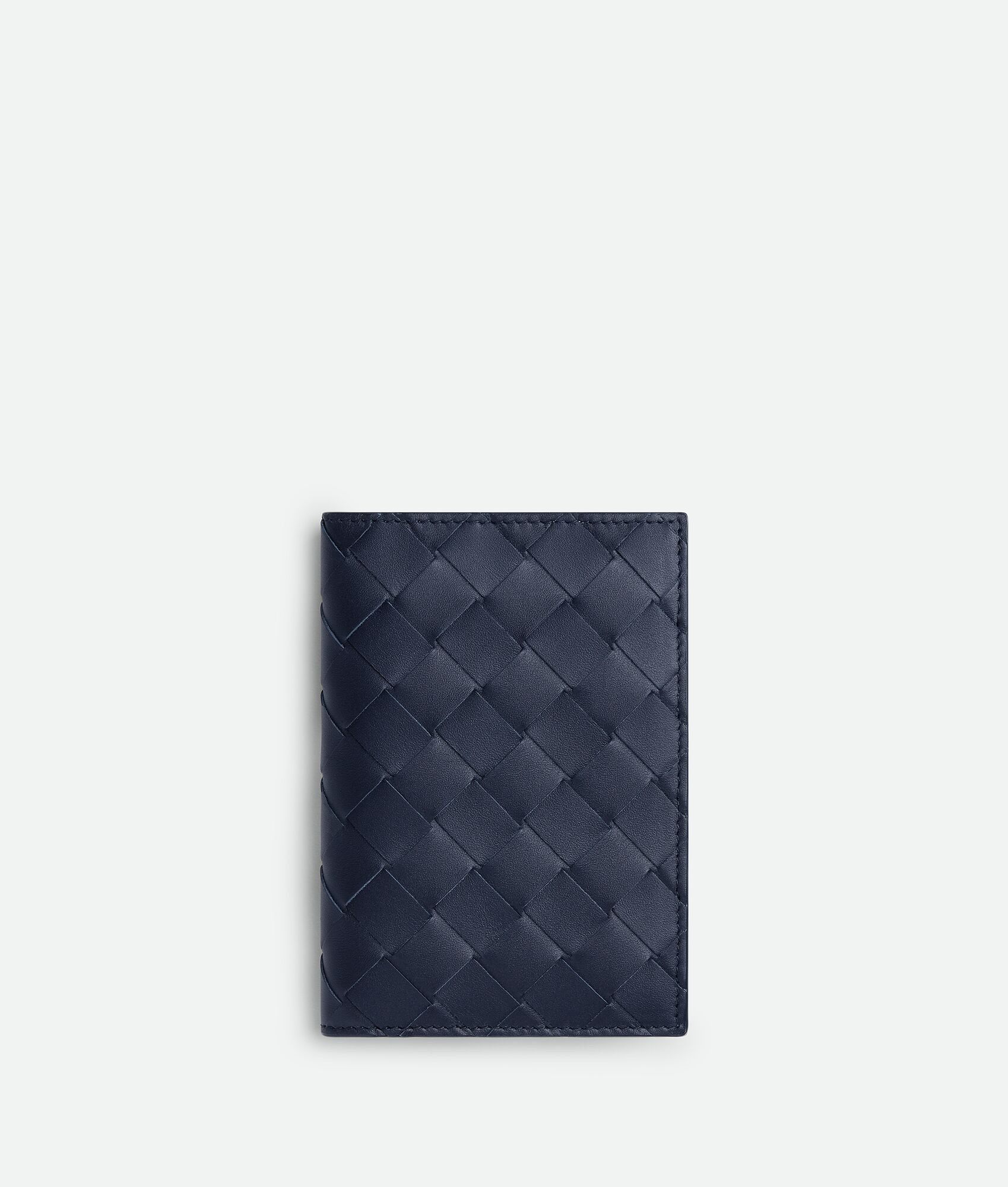 Bottega Veneta o1lf3ng10925 Size: OS / Intrecciato Passport Case in Blue Size ONE SIZE - 1 Thumbnail