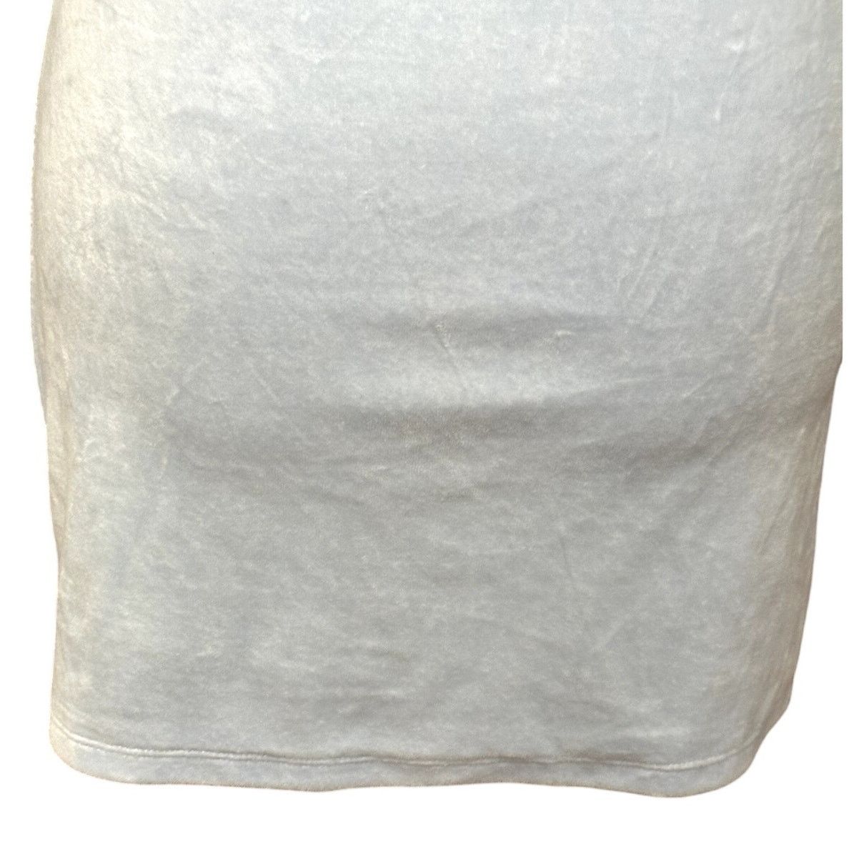 Other Elodie Mini Pull On Skirt Bodycon Velour Light Blue W S NWOT Size 26" / US 2 / IT 38 - 6 Thumbnail