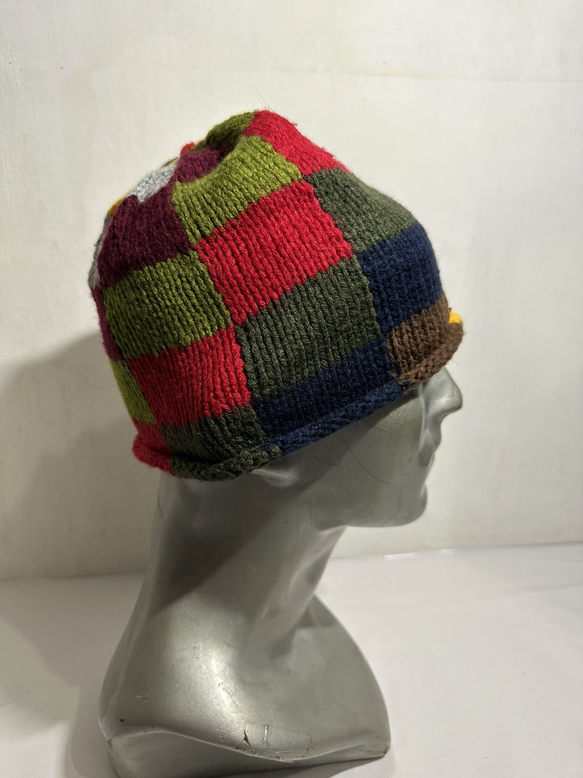 Handmade × Japanese Brand Hand Made Grace Multicolor Knitted beanie Hats Size ONE SIZE - 6 Thumbnail