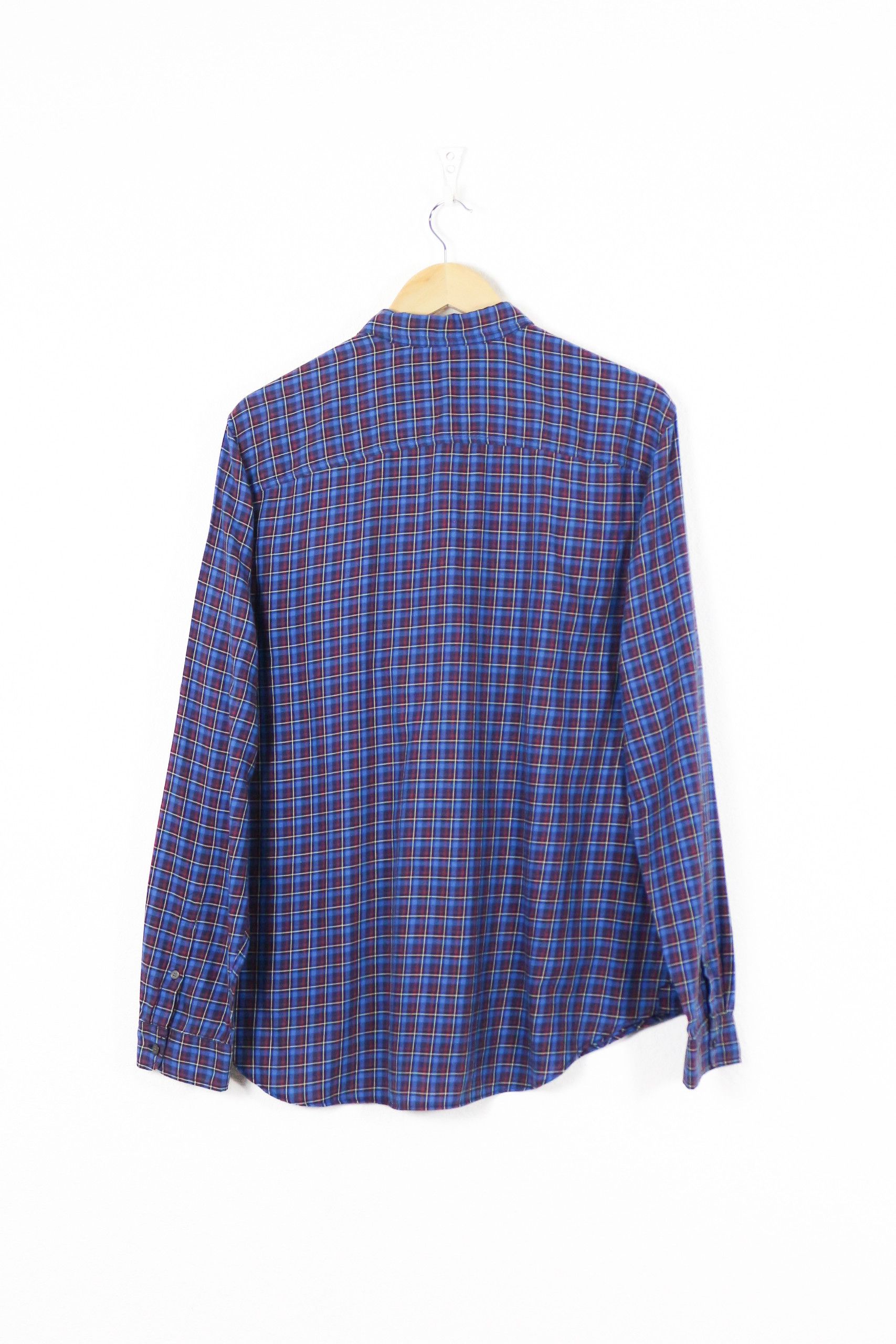Burberry Burberry Brit Logo Blue Check Flannel Shirt Size US XL / EU 56 / 4 - 6 Thumbnail
