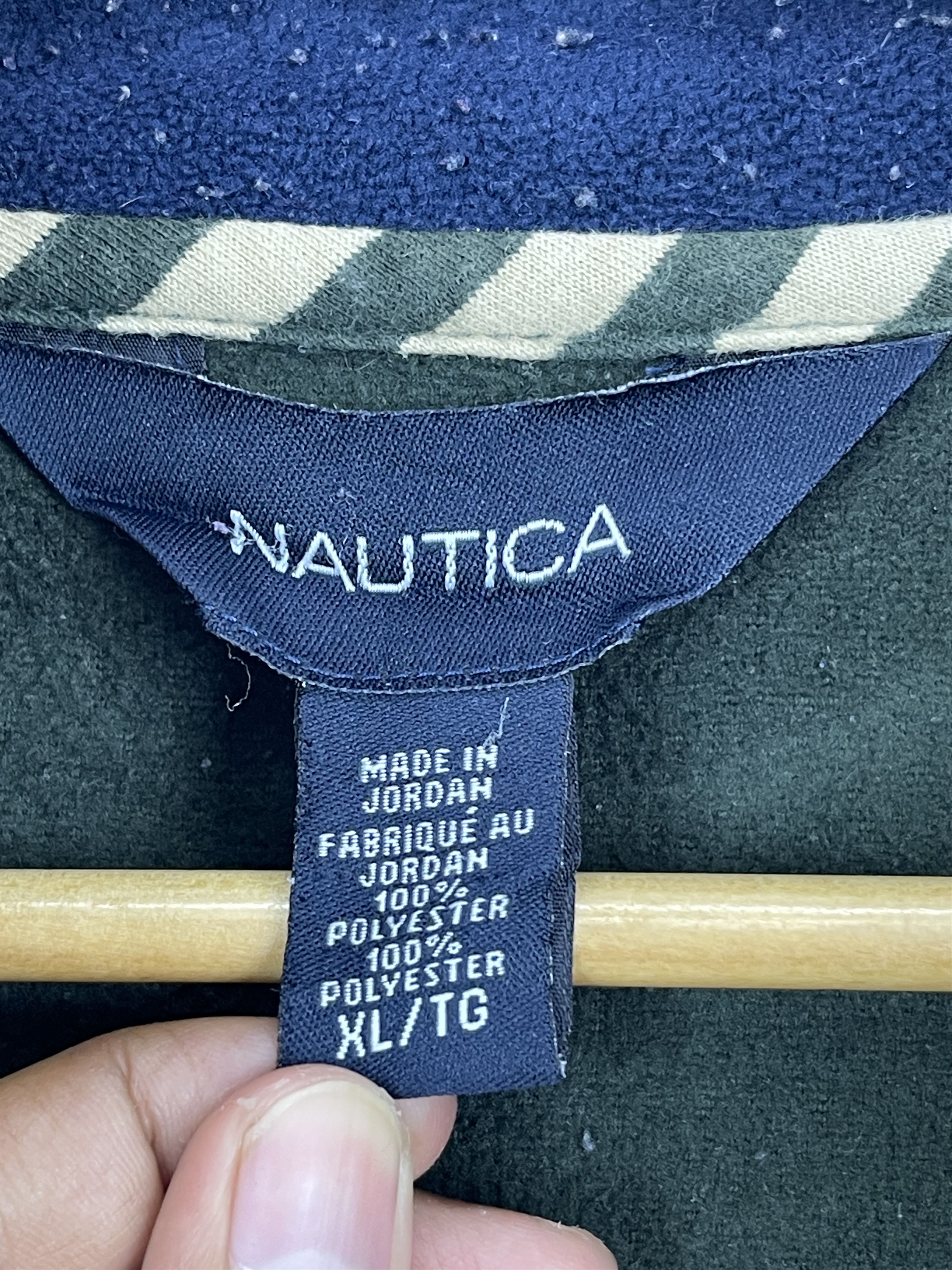 Nautica Vintage 90s Nautica Fleece Half Zipper Jacket Large JA0006 Size US XL / EU 56 / 4 - 5 Thumbnail