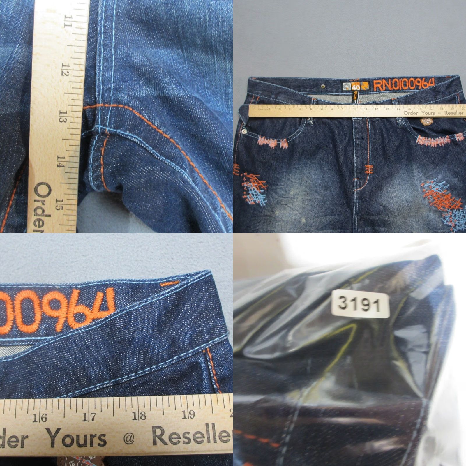 Akademiks VINTAGE Akademiks Jeans Mens 40 Blue Denim Embroidered Baggy 90s Hip Hop Streetwear High Rise 34 Inseam Mens Size US 40 / EU 56 - 10 Thumbnail