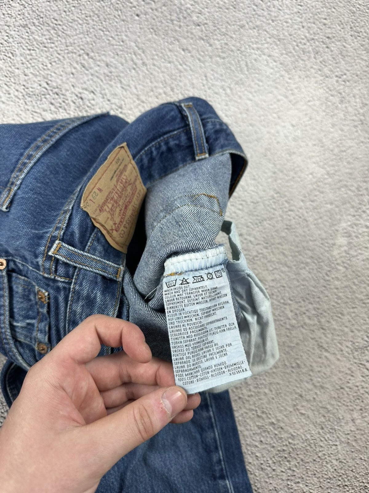 Levi's Vintage Levis 501 Washed Denim Blue Jeans Faded Y2K Size 28" / US 6 / IT 42 - 10 Thumbnail