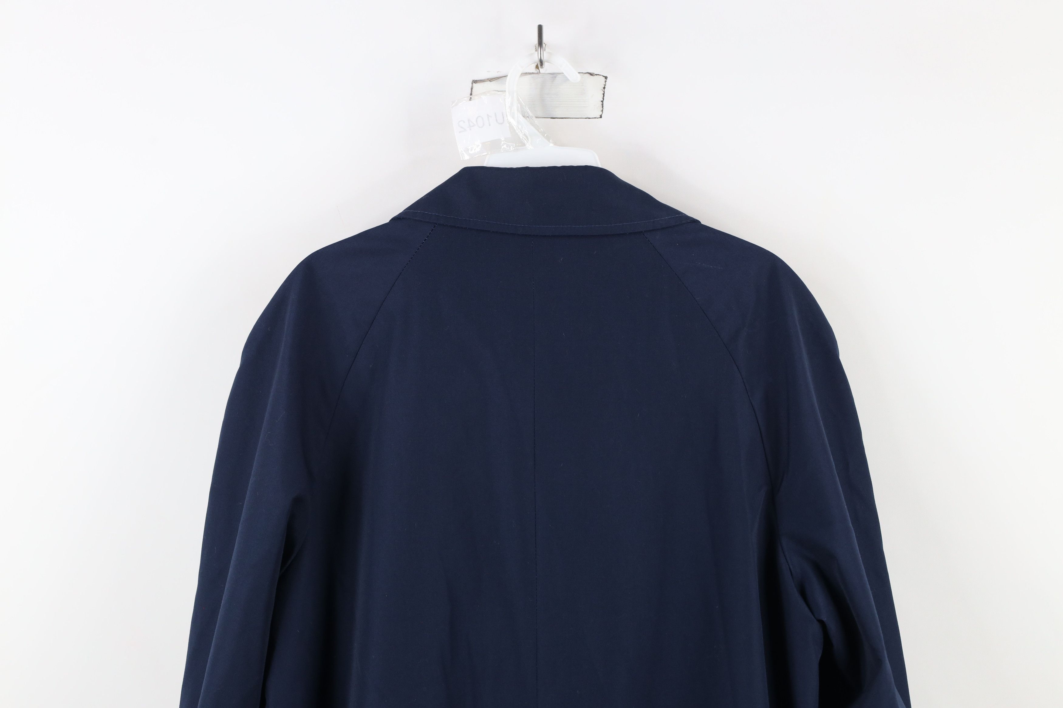 Vintage Vintage 70s Streetwear Length Trench Coat Rain Jacket Blue Size XXL / US 16-18 / IT 52-54 - 14 Thumbnail