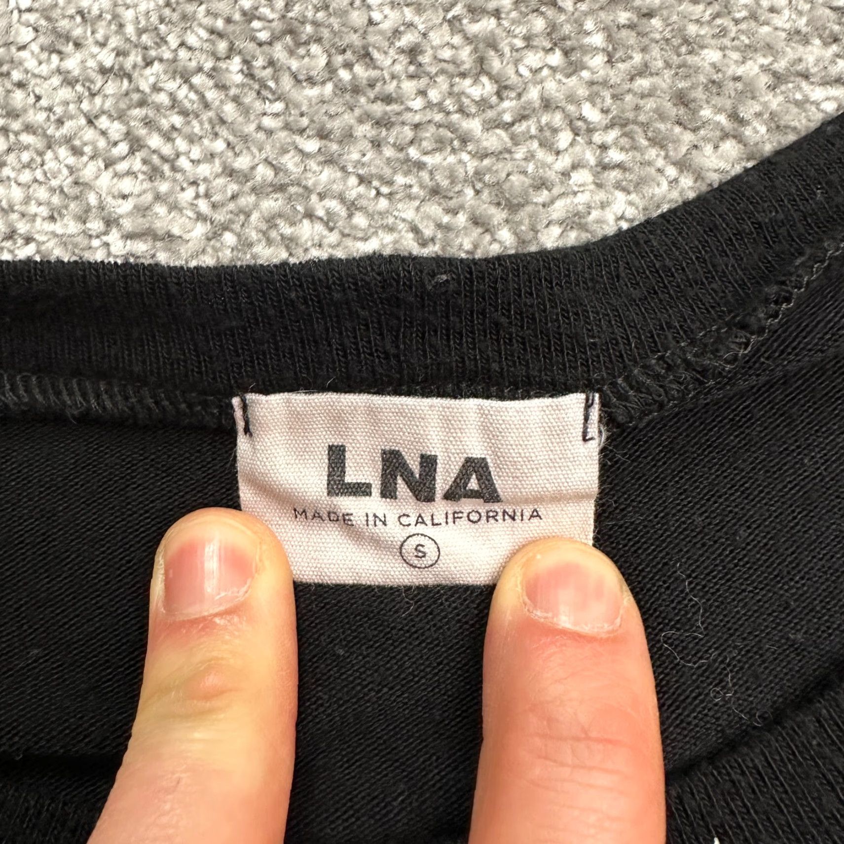 Vintage LNA Pullover Sweater Womens Small Solid Black Crew Neck Lightweight Casual Knit Size S / US 4 / IT 40 - 5 Thumbnail