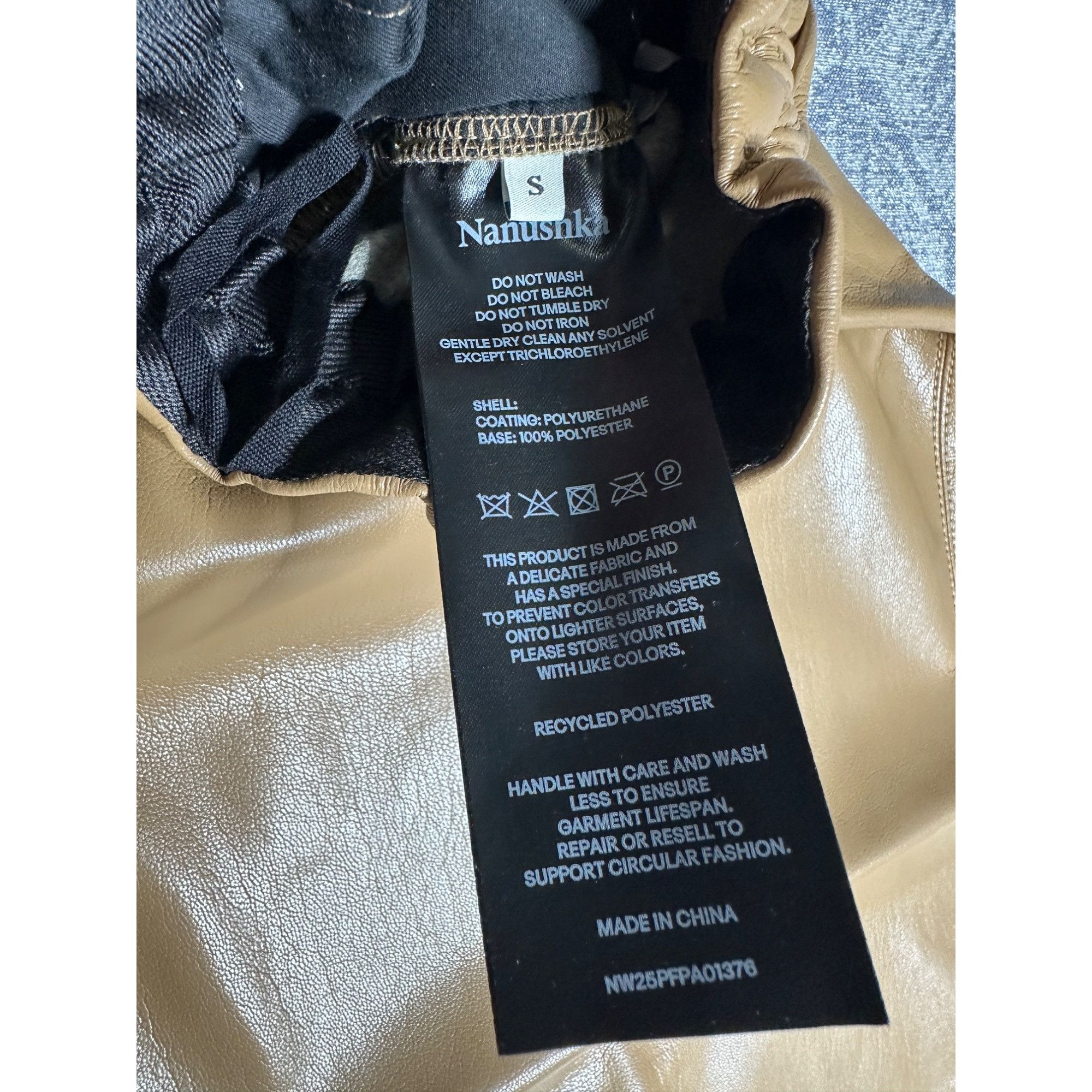 Nanushka Nanushka GEB Okobor™ Alt-Leather Pants Size 27" / US 4 / IT 40 - 6 Thumbnail