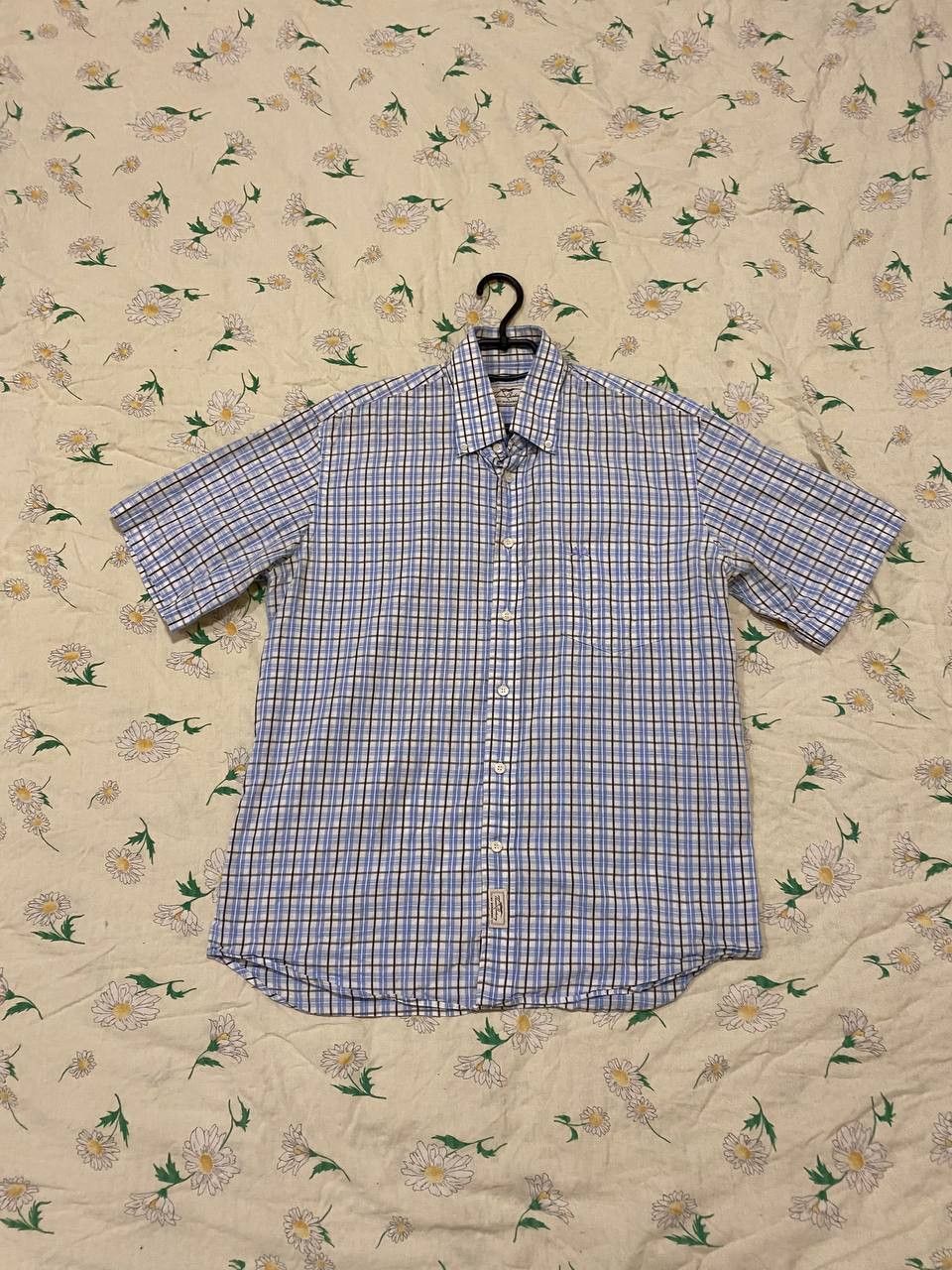 Burberry Burberry London Long Shirt Men's Check Plaid Size US L / EU 52-54 / 3 - 1 Thumbnail