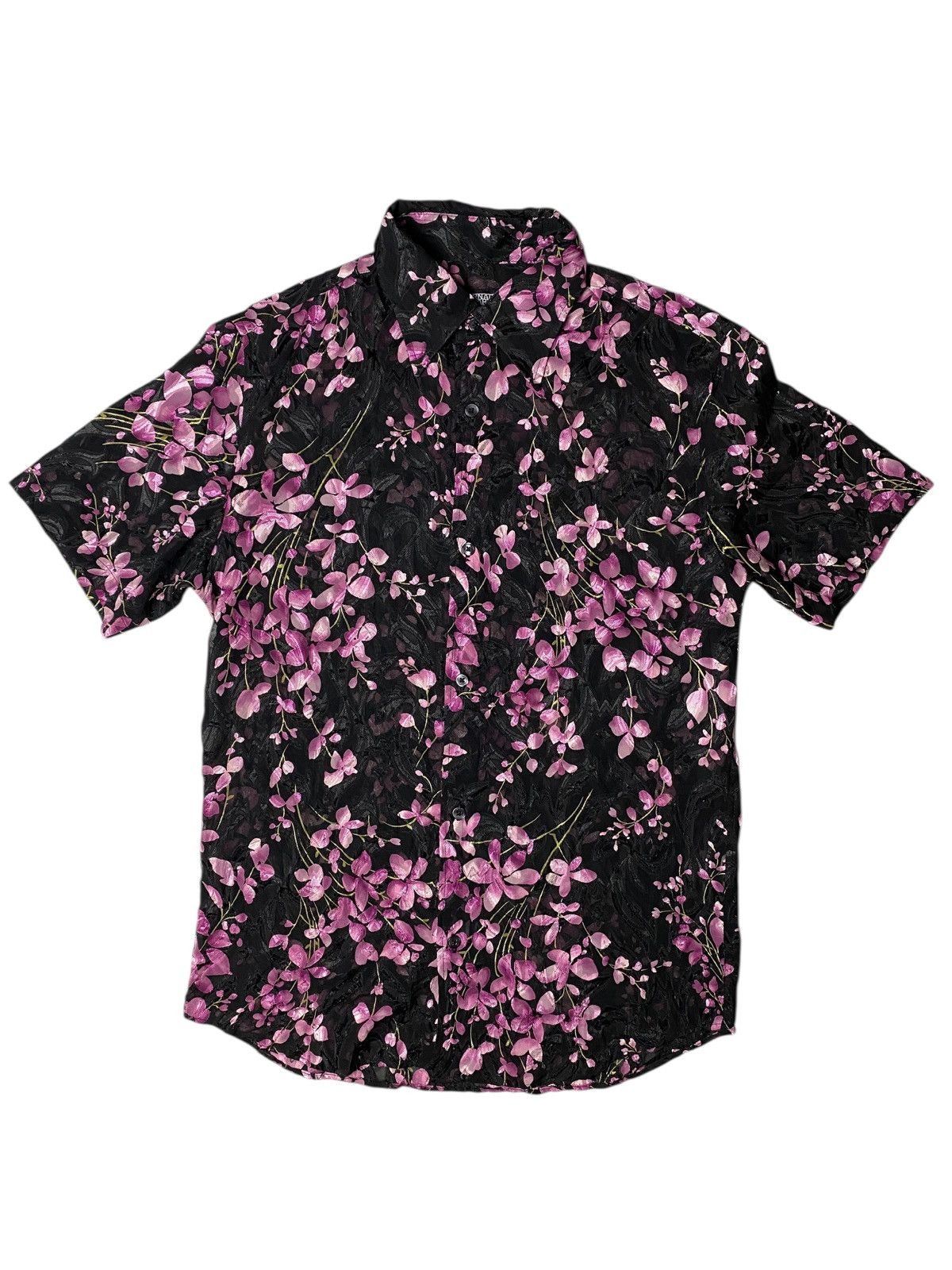 トップス Tornado mart flower wrinkled shirt emo Tornado Mart Flower Print Shirt