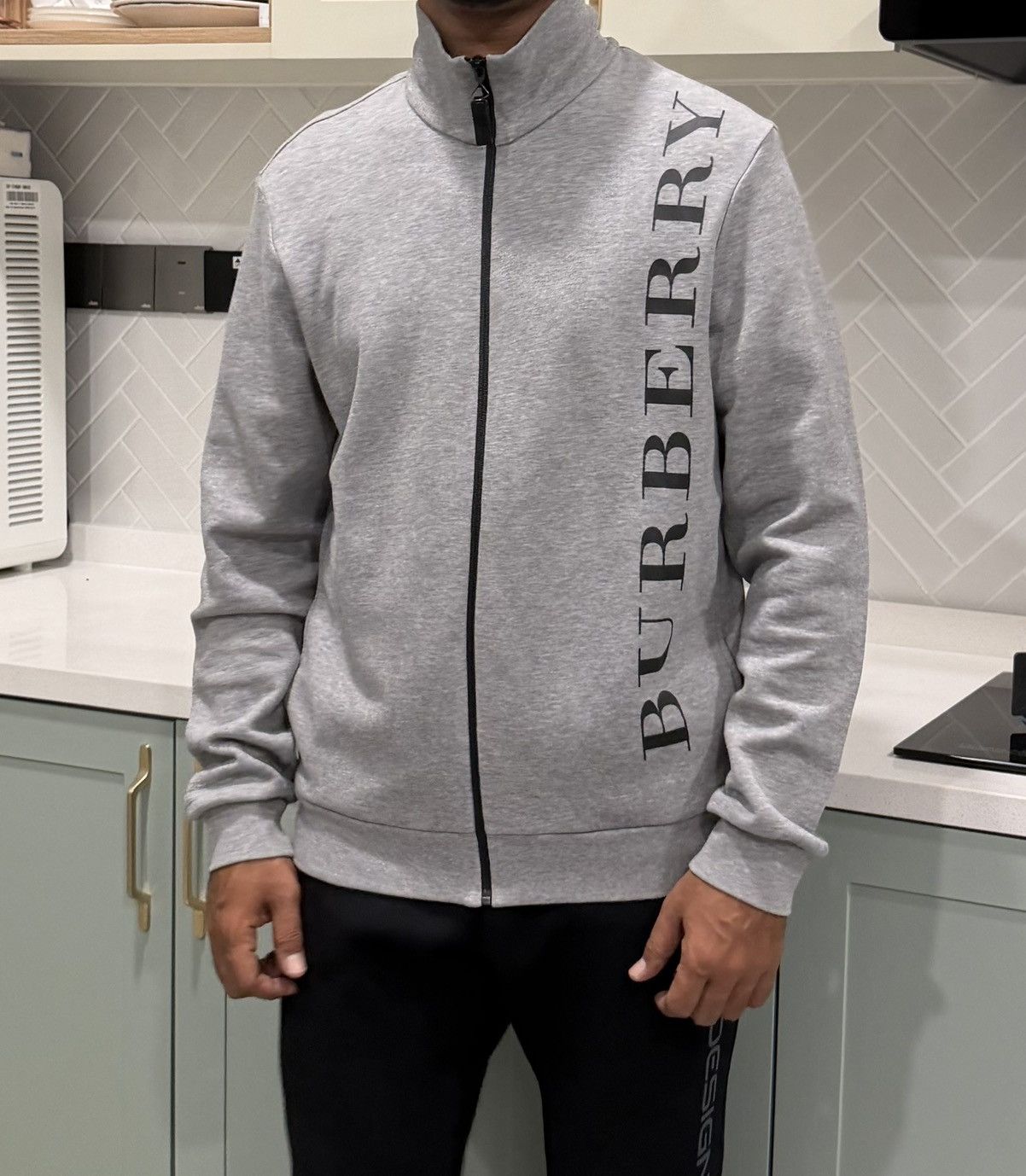 Burberry Burberry Sport Mens Grey Zip Up Jacket Size US L / EU 52-54 / 3 - 11 Thumbnail