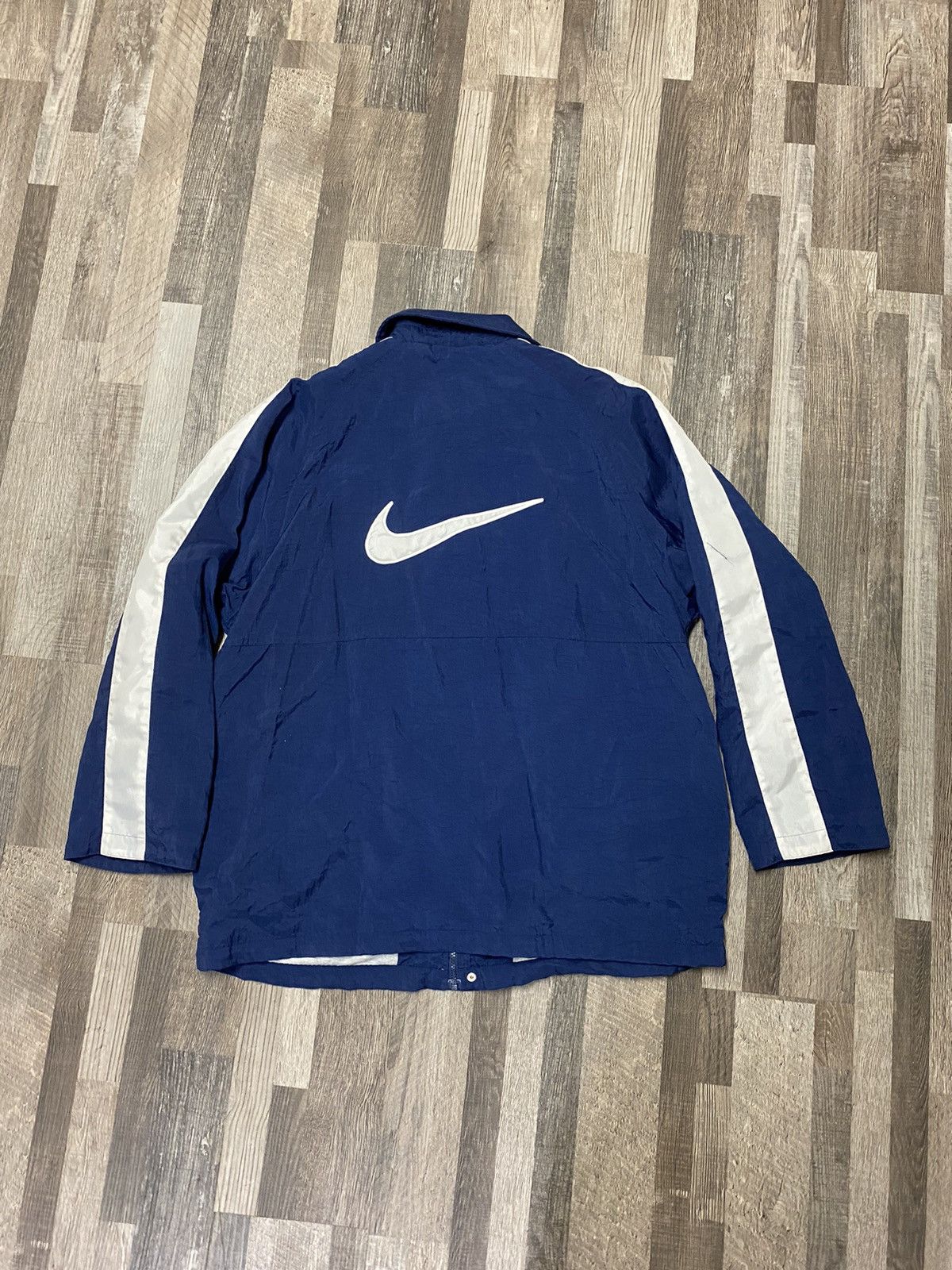 Nike × Vintage 90’s Vintage Nike Windbreaker Zip Up Jacket Size US XL / EU 56 / 4 - 5 Thumbnail