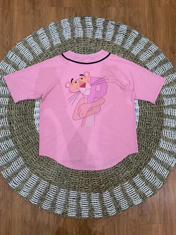 Cartoon Network 💗RARE💗 Pink Panther pull over mesh baseball jersey Size L / US 10 / IT 46 - 1 Thumbnail