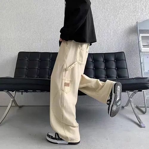 Japanese Brand Misaki x Misa Khaki high street vintage baggy jeans Size US 30 / EU 46 - 5 Thumbnail