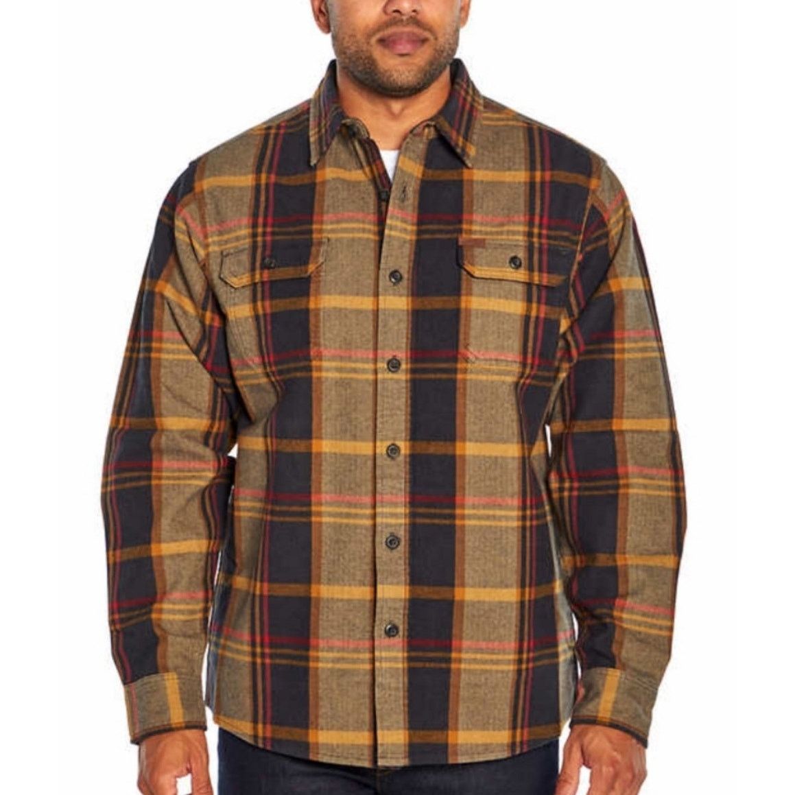 Orvis Orvis - Flannel Shirt Heavyweight/ XL / Brown Multi Size US XL / EU 56 / 4 - 1 Thumbnail