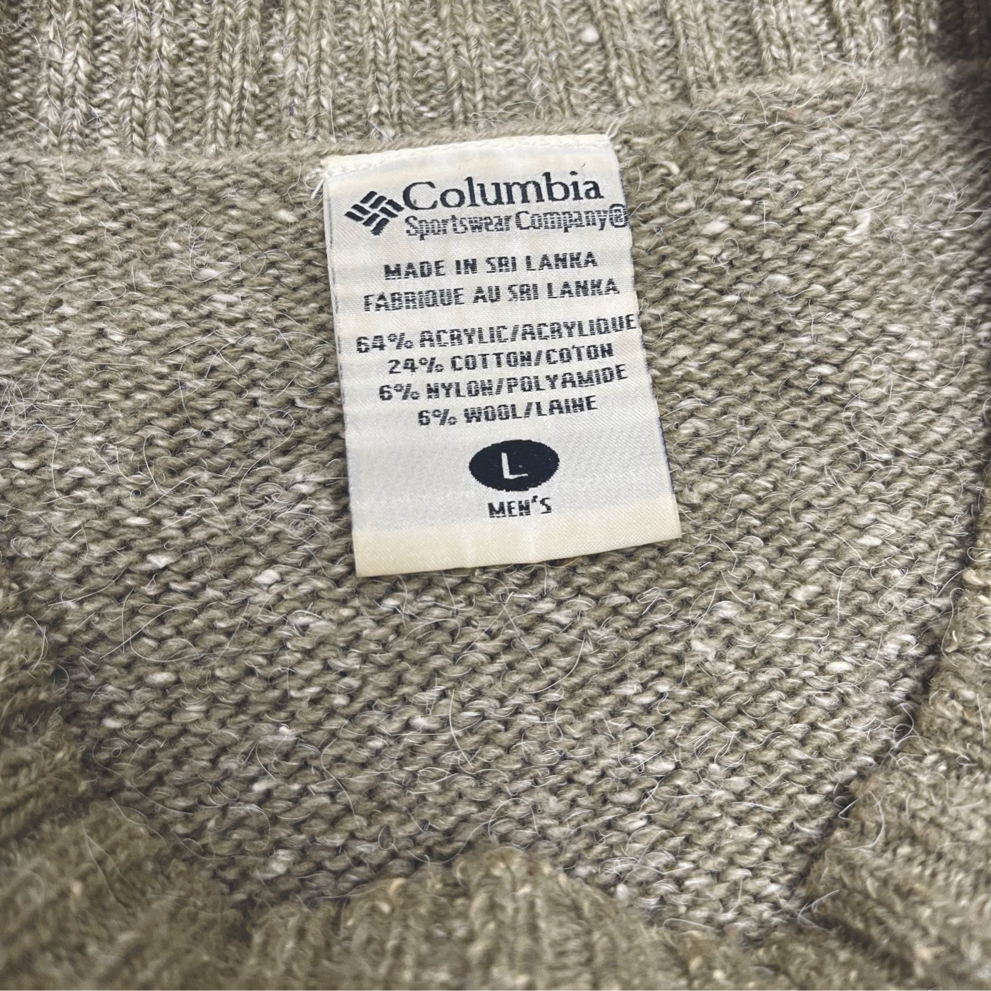 Columbia × Vintage Tan Columbia Striped Sweater Size US L / EU 52-54 / 3 - 4 Thumbnail