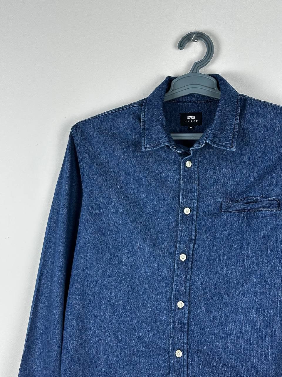 Edwin × Japanese Brand Edwin Indigo Denim Shirt Japanese Brand Size M Size US M / EU 48-50 / 2 - 3 Thumbnail
