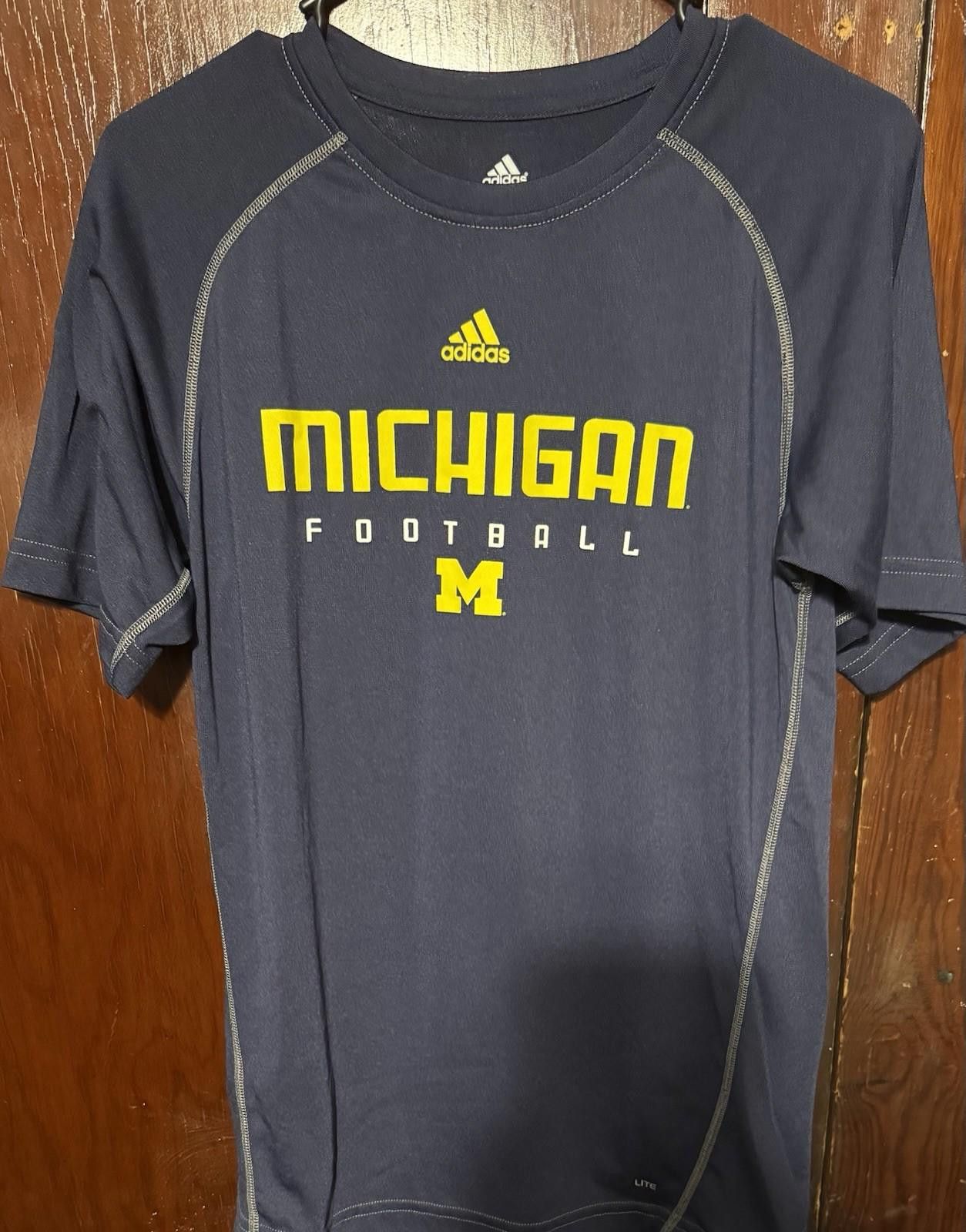 Adidas Michigan Wolverines Adidas Climacool T-shirt Men Size L Blue Size US L / EU 52-54 / 3 - 1 Thumbnail