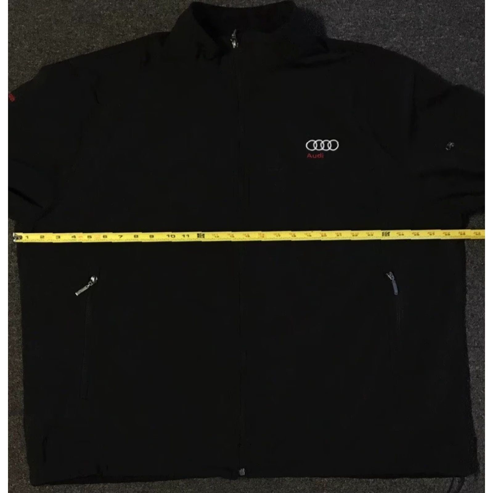 NASCAR Vtg Audi Employee Jacket 2XL Black Colorblock Motorcycle Bomber Jacket Mens Grunge 90s Racing Car Driving NASCAR Mechanic Biker USA Retro Size US XXL / EU 58 / 5 - 6 Thumbnail