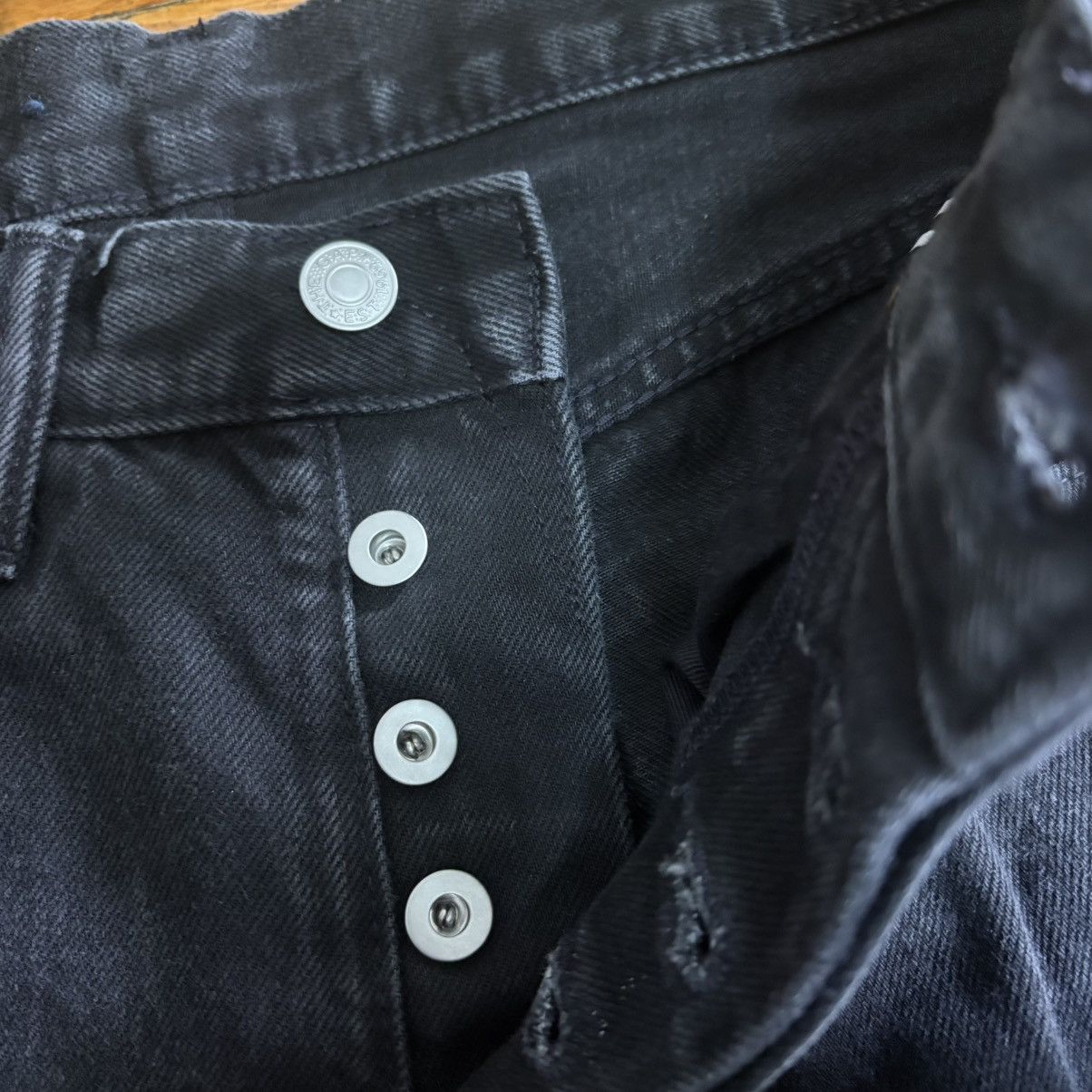 Gap GAP Loose Men's 29x30 Regular Black Denim Straight Jeans Size US 29 - 3 Thumbnail