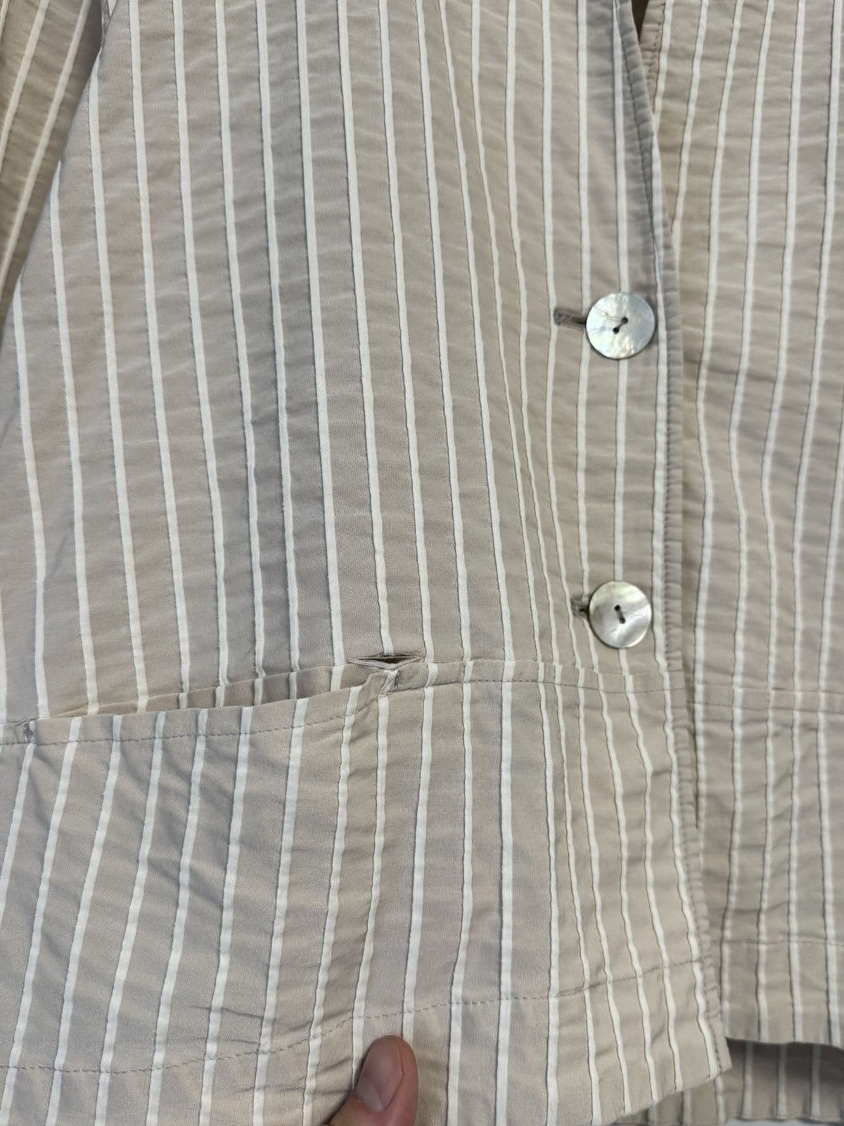OSKA Oska Rare Oversized Striped Button Pocket Blazer Jacket Sz 1 Size M / US 6-8 / IT 42-44 - 6 Thumbnail