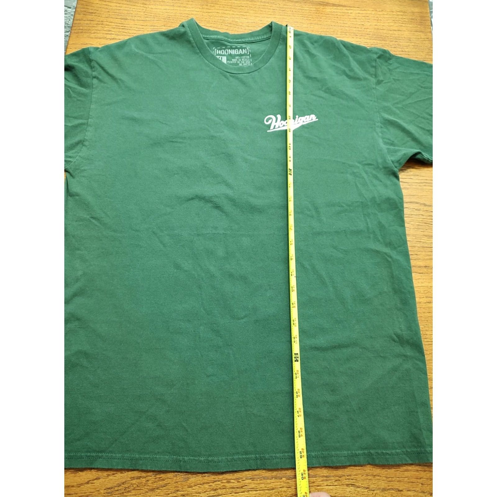 Doublet VINTAGE Hoonigan T-Shirt Green Double Sided Logo Quality Mayhem Mens XL Size US XL / EU 56 / 4 - 6 Thumbnail