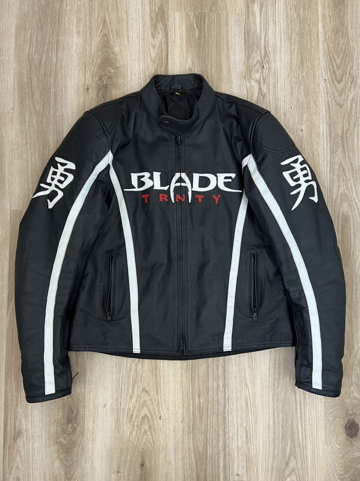 Other Vintage Blade trinity black leather jacket Size US L / EU 52-54 / 3 - 2 Thumbnail