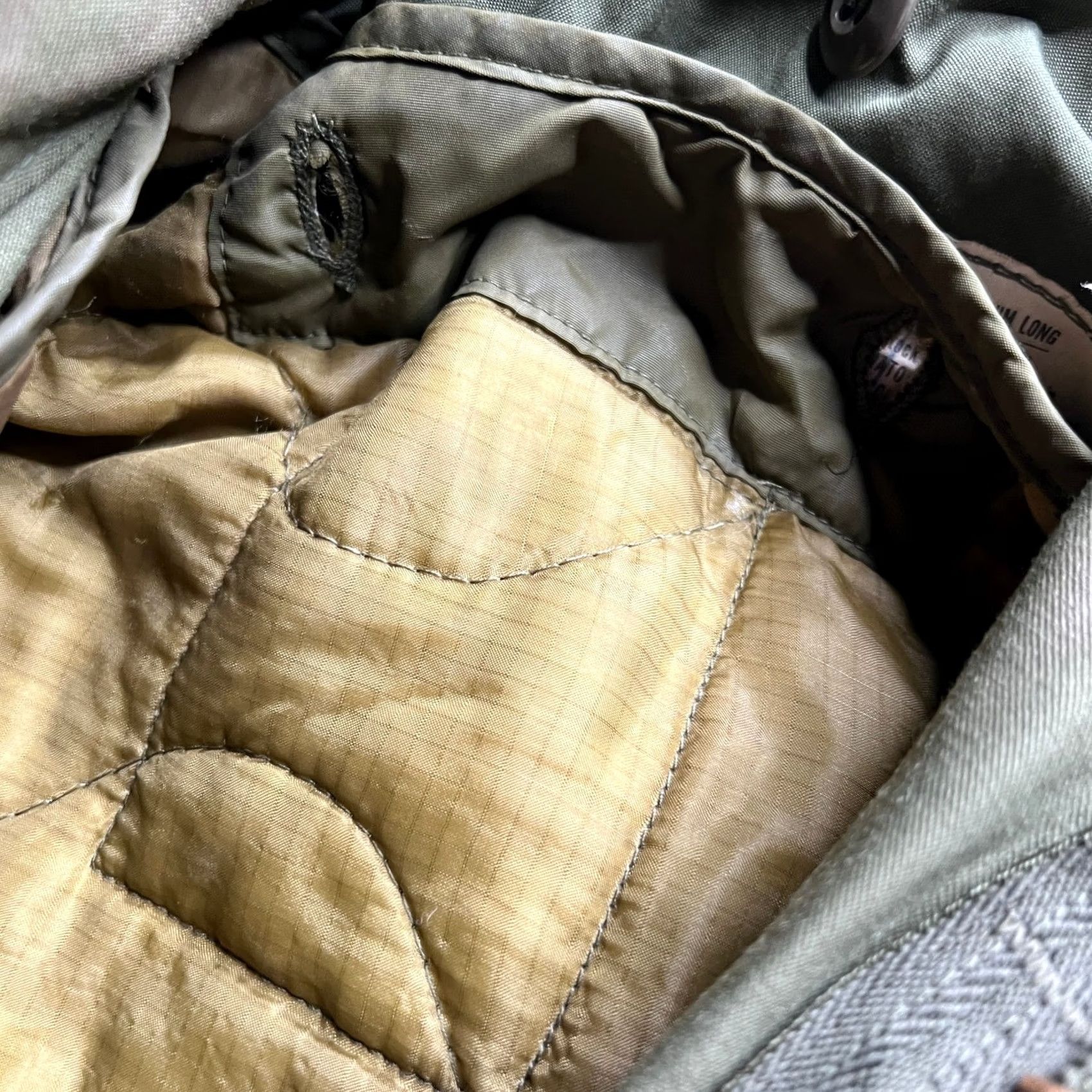 Olive VINTAGE 1976 US Military M-65 Field Jacket Winfield Olive Drab Medium Long Liner Size US L / EU 52-54 / 3 - 5 Thumbnail