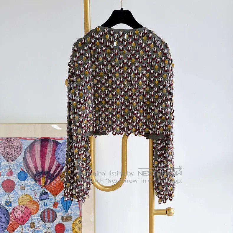 Dries Van Noten Dries Van Noten size:40 Heavy Sequin Top Size S / US 4 / IT 40 - 2 Thumbnail
