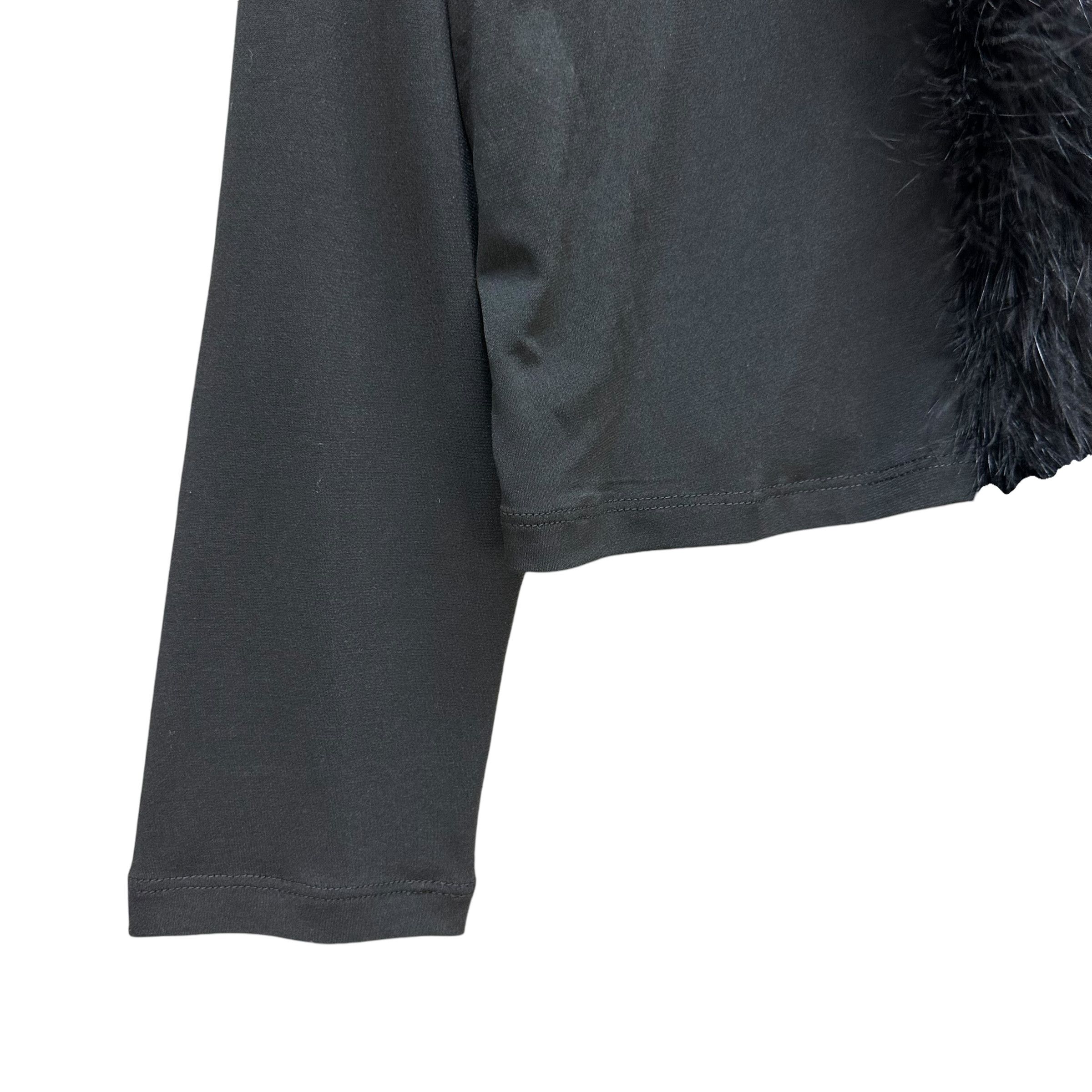 Calvin Klein CALVIN KLEIN Fur Crop Cardigan Jacket #95-1459 Size M / US 6-8 / IT 42-44 - 7 Thumbnail
