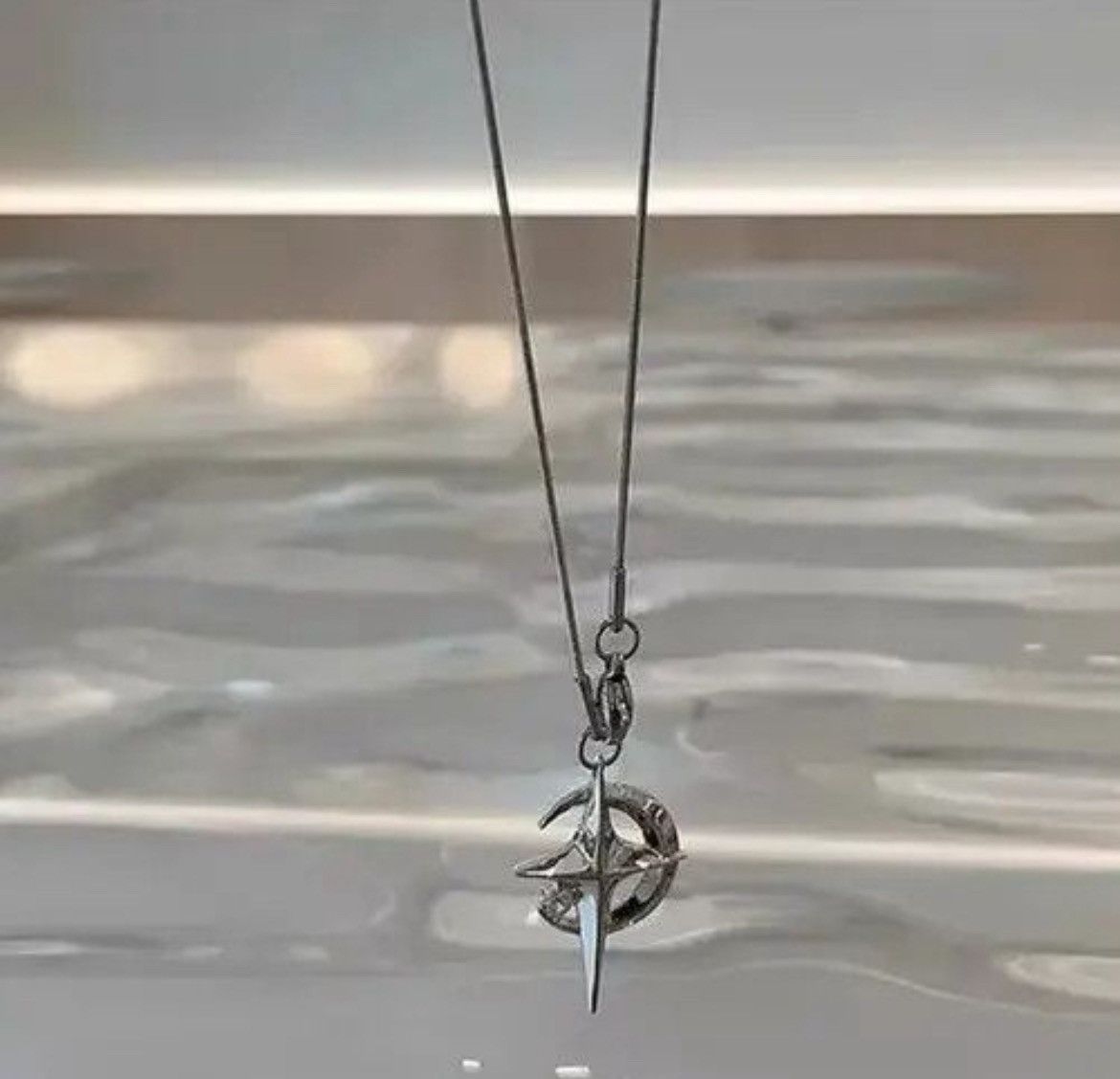 Jewelry Moon Star Pendant Galaxy Necklace Size ONE SIZE - 2 Thumbnail