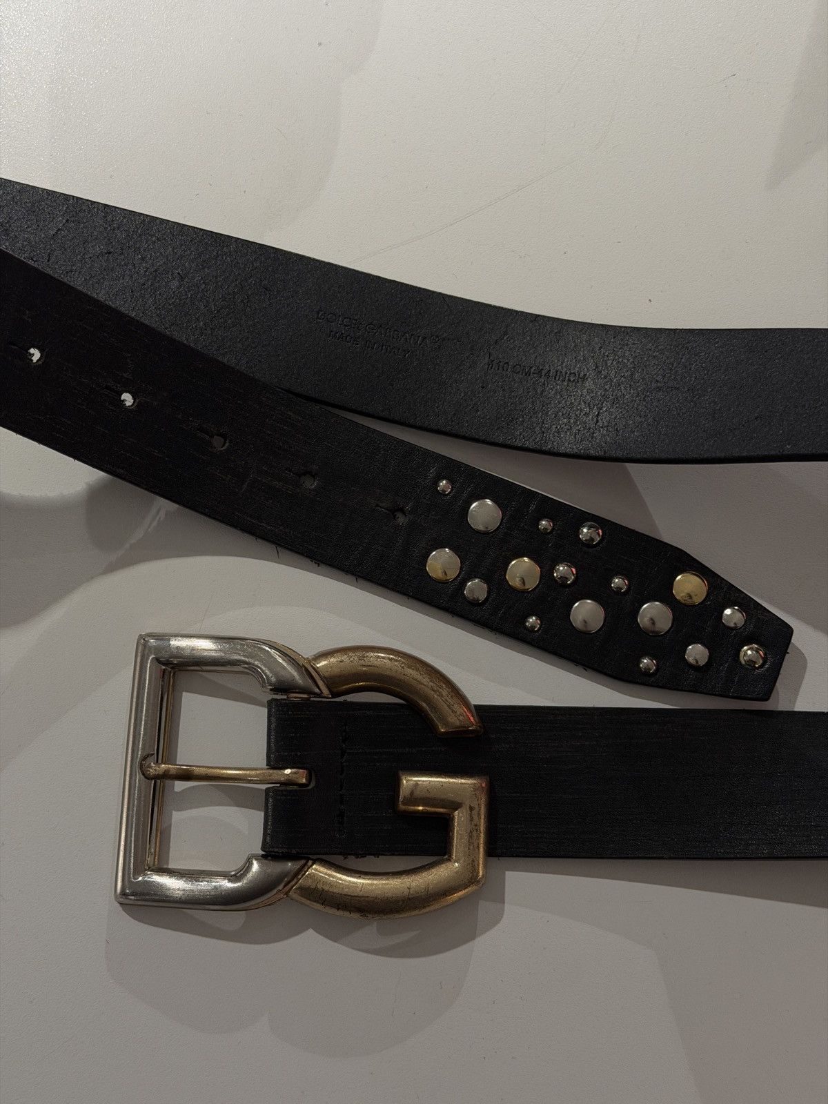 Dolce & Gabbana Dolce&Gabbana DG silver gold logo vintage belt Size ONE SIZE - 3 Thumbnail