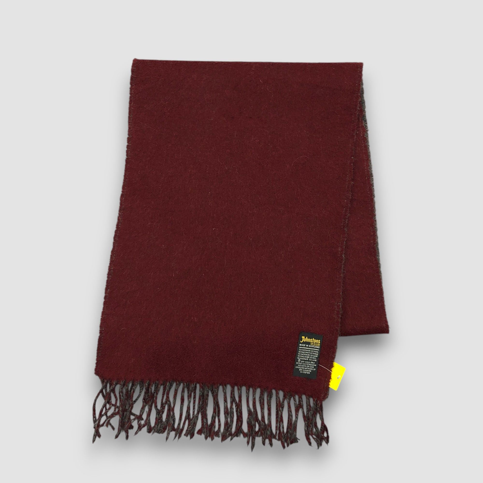 Johnstons Of Elgin Vintage Johnston OF Elgin Scarf Muffler Wool Scarves Size ONE SIZE - 3 Thumbnail