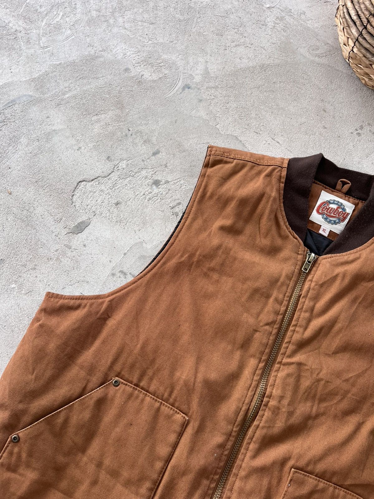 Carhartt Vintage Brown Cowboy Western Workwear Vest Carhartt Style Size US XL / EU 56 / 4 - 5 Thumbnail