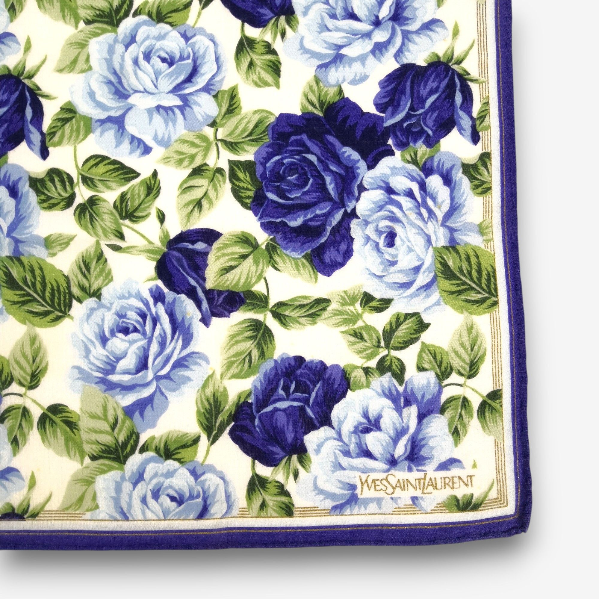 Japanese Brand Vintage Yves Saint Laurent Handkerchief Pocketsquare Bandana Size ONE SIZE - 3 Thumbnail