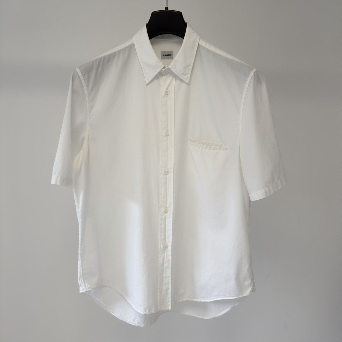 Jil Sander Late 2000s White Short Sleeve Shirt Size US M / EU 48-50 / 2 - 1 Thumbnail