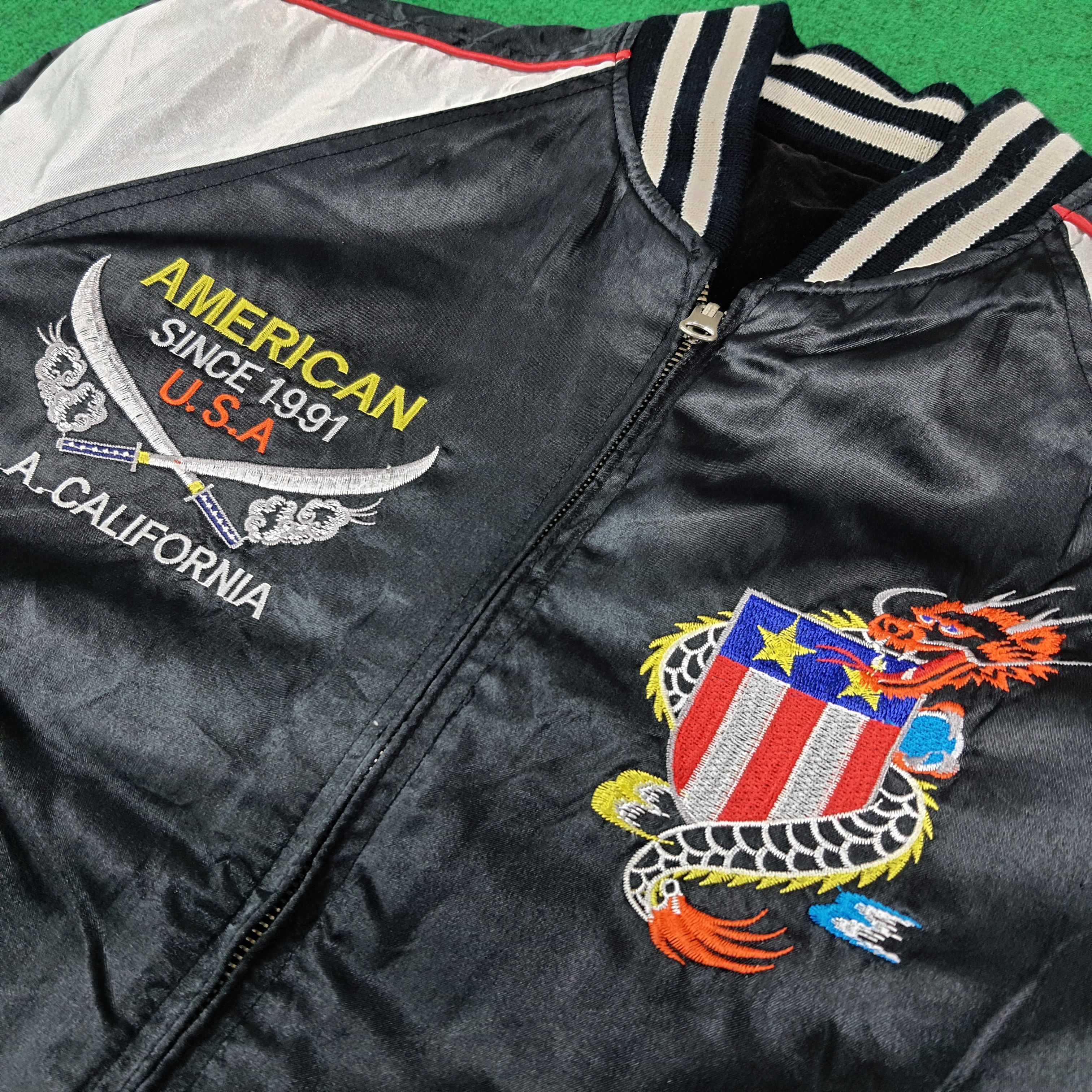 Japanese Brand Shoot One Reversible Sukajan Bomber American Spirit C291N24 Size US M / EU 48-50 / 2 - 5 Thumbnail