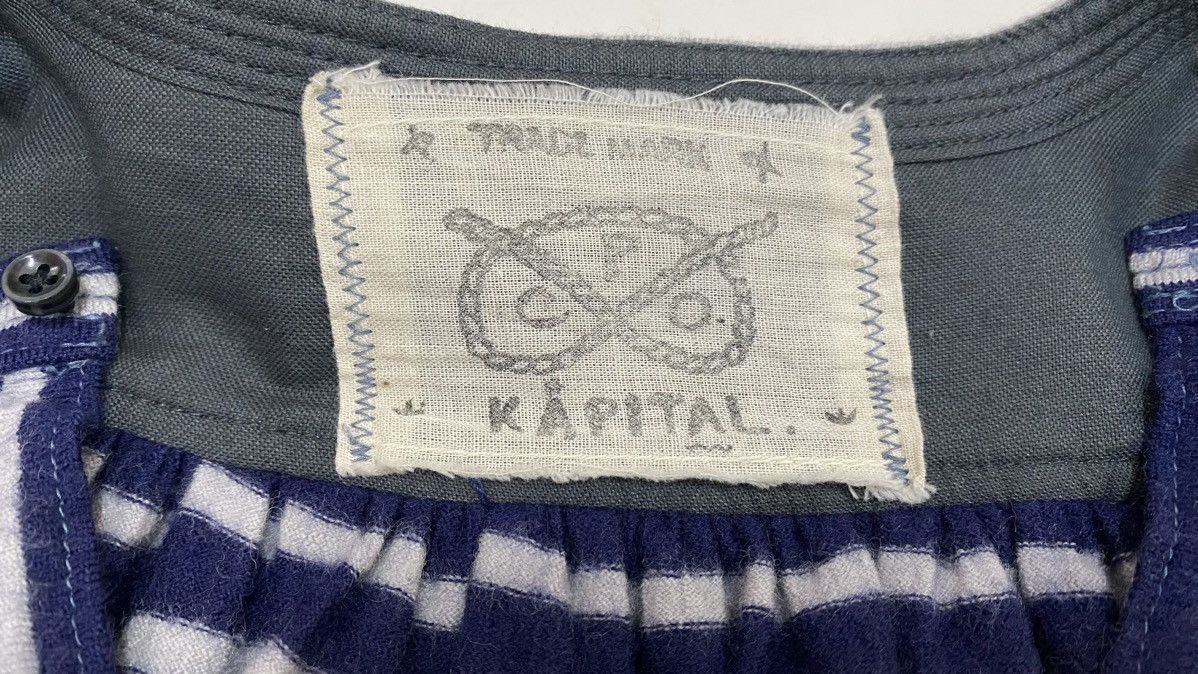 Kapital Kountry Vintage Kapital Distressed Striped Wool Dress Size ONE SIZE - 16 Thumbnail