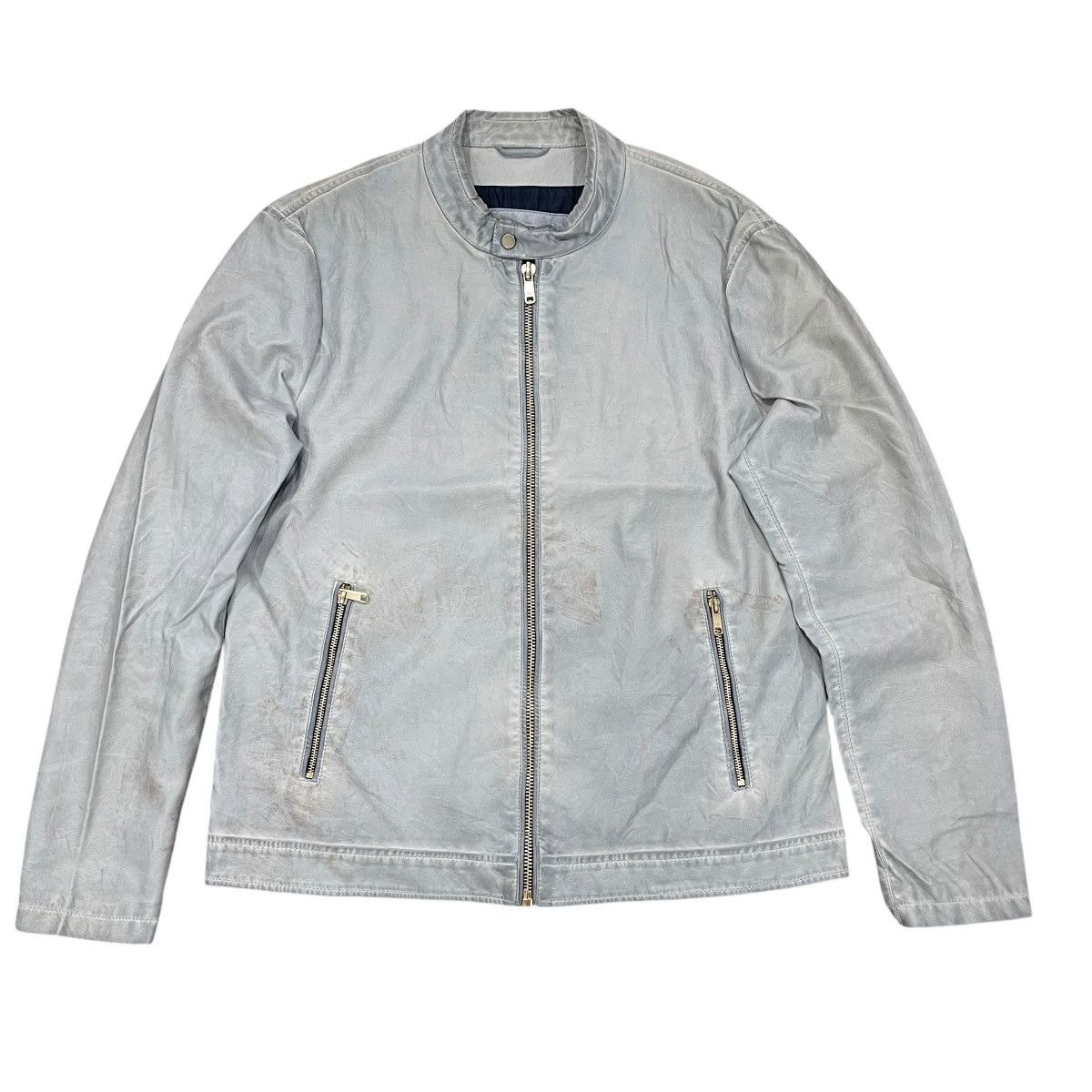 Zara Zara Man Cafe Racer Motorcycle Riding Bikers Zipper Jacket Size US XL / EU 56 / 4 - 1 Thumbnail