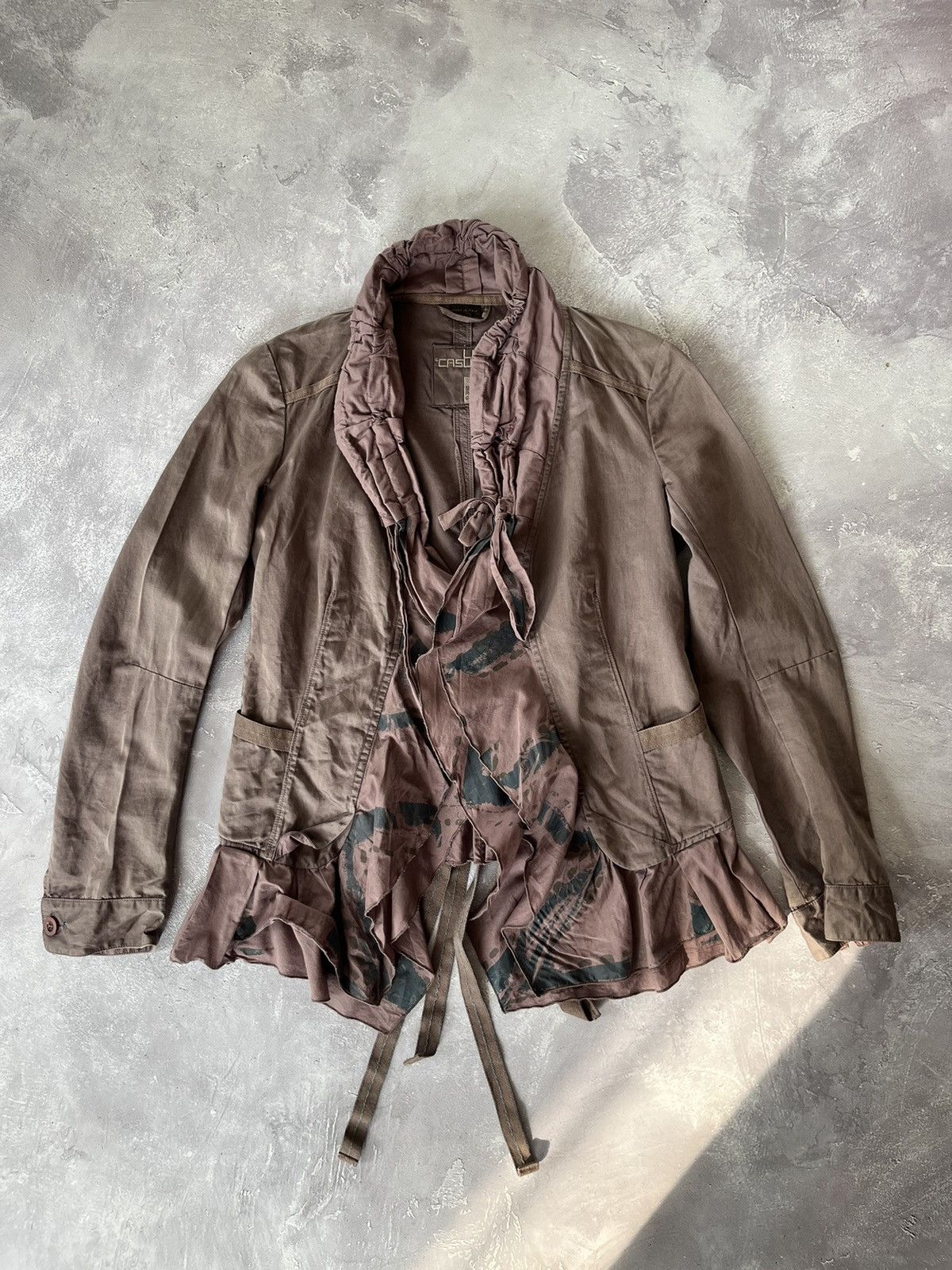 Marithe + Francois Girbaud Vintage Marithe Francois Girbaud Cotton Linen Rare Jacket Size S / US 4 / IT 40 - 1 Thumbnail