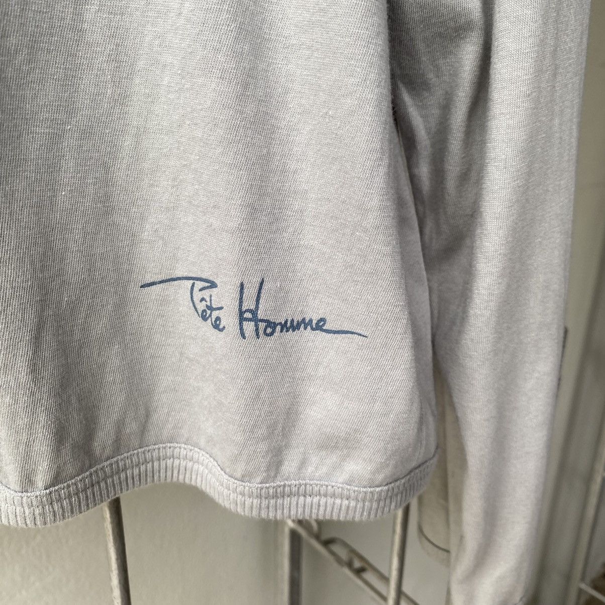 Tete Homme TÊTE HOMME Grey Long Sleeve Polo with Logo Hem Size US L / EU 52-54 / 3 - 4 Thumbnail