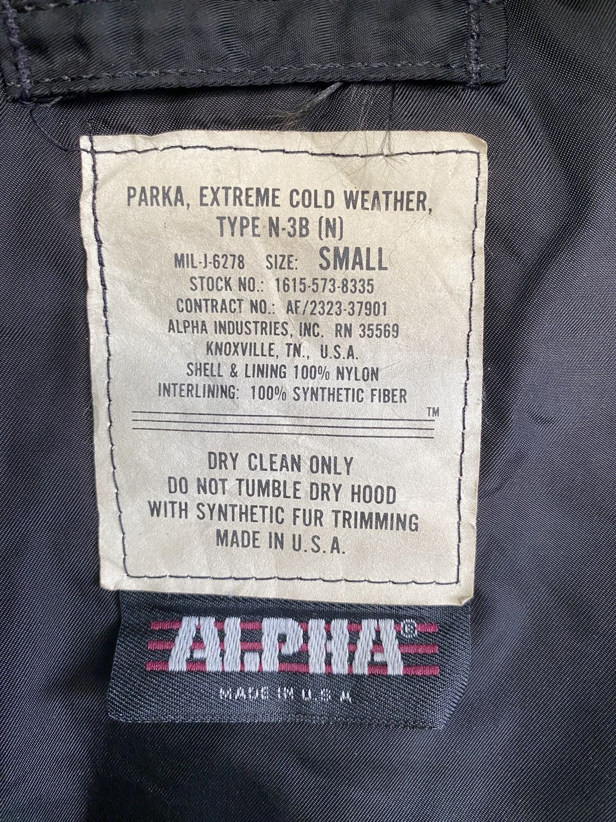 Alpha Industries Vtg N3B Alpha Bomber Jacket Heavy Size US S / EU 44-46 / 1 - 17 Thumbnail