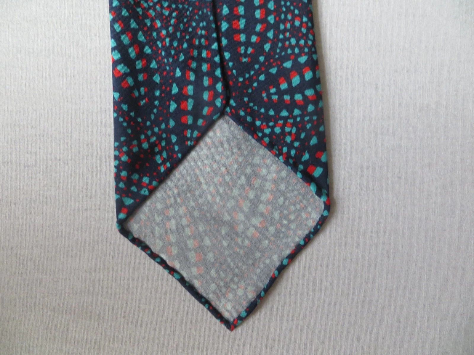 Drake's BOLD PRINT RAW EDGE SILK TIE Size ONE SIZE - 4 Thumbnail
