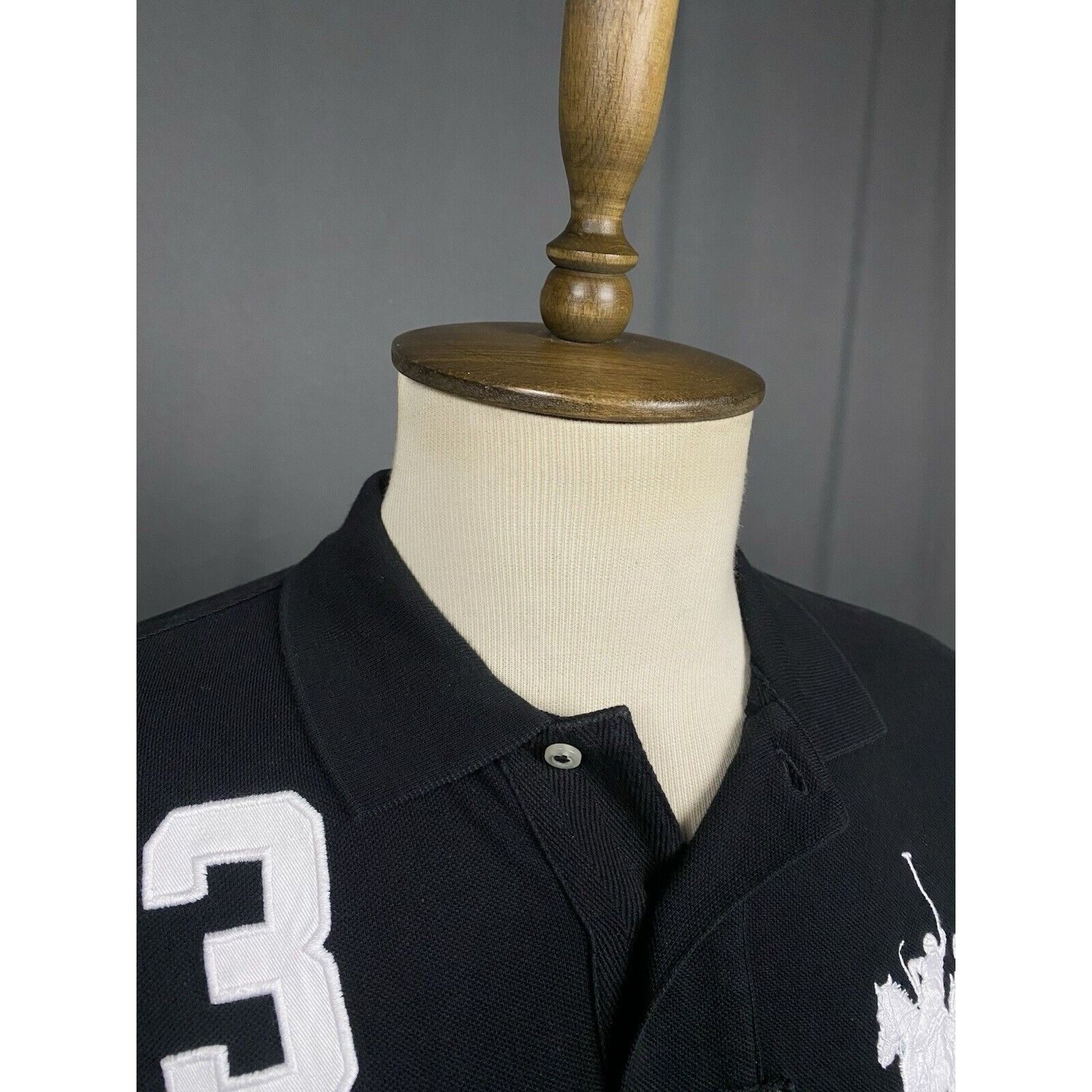 Polo Ralph Lauren Polo Ralph Lauren Big Logo Men's Black Polo T-Shirt Size L Size US L / EU 52-54 / 3 - 3 Thumbnail
