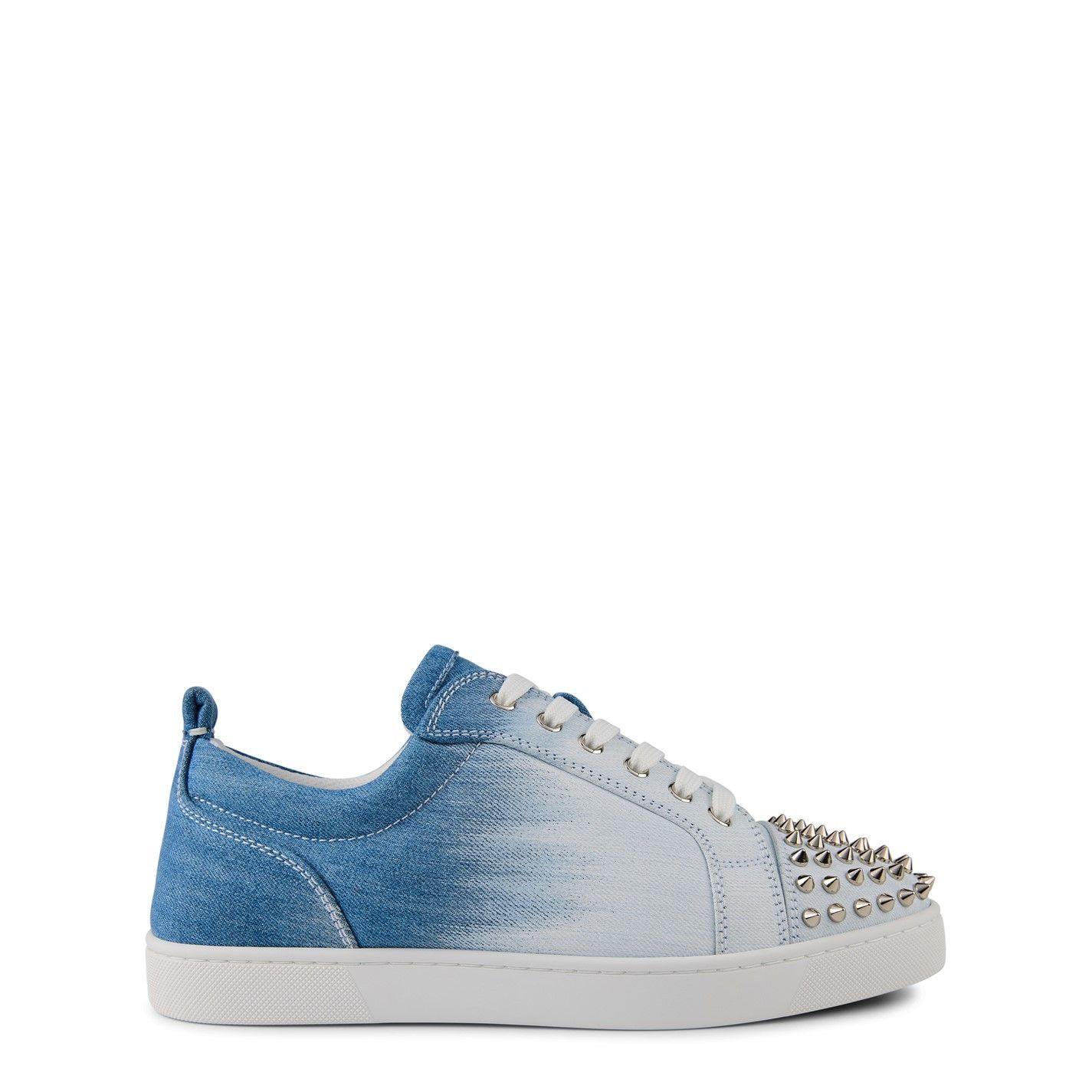 Christian Louboutin Louis Junior Spikes Denim Sneakers Size US 9 / EU 42 - 1 Thumbnail