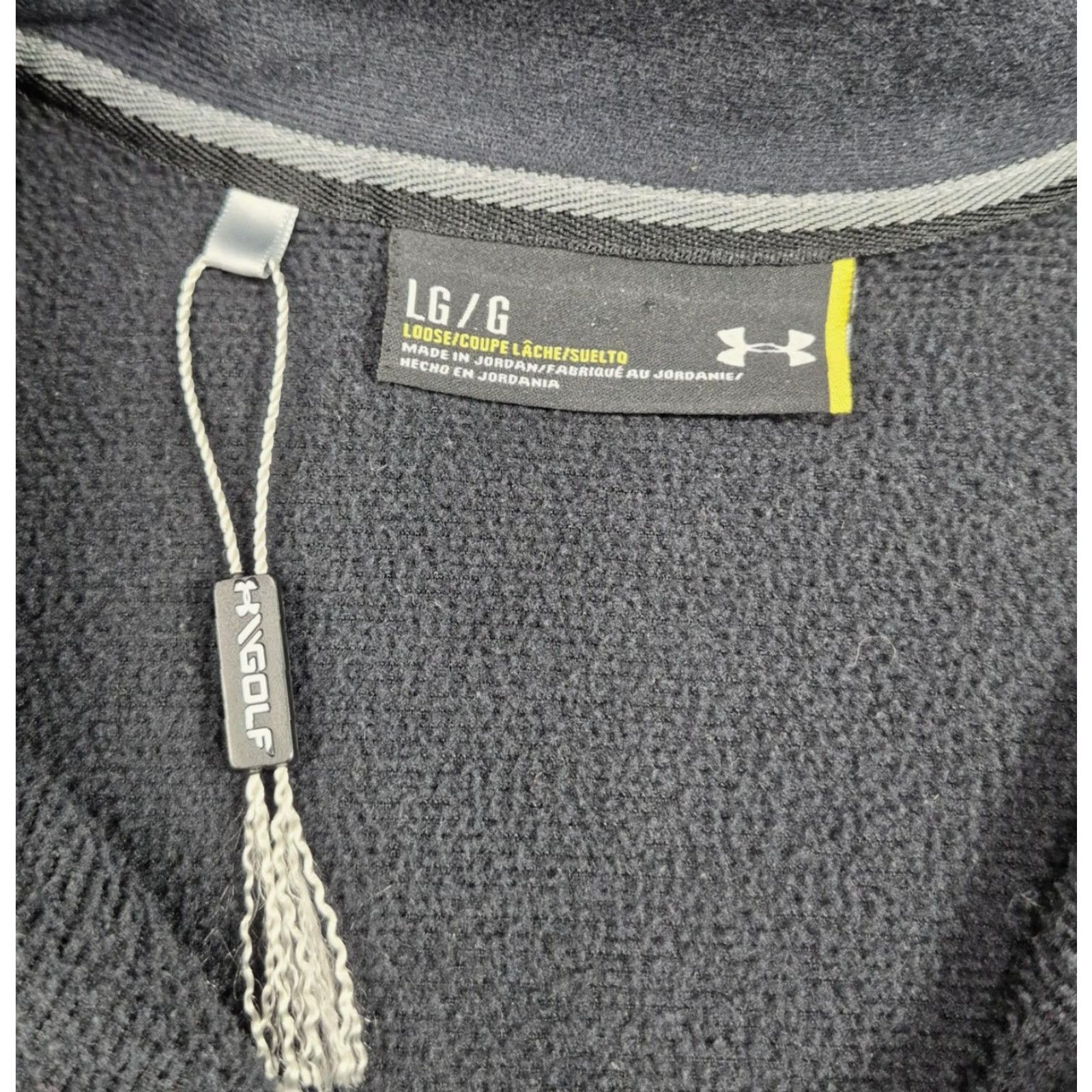 Under Armour Under Armour ColdGear Storm Pullover Mens Large Black 1/4 Zip Golf Fleece Top Size US L / EU 52-54 / 3 - 6 Thumbnail