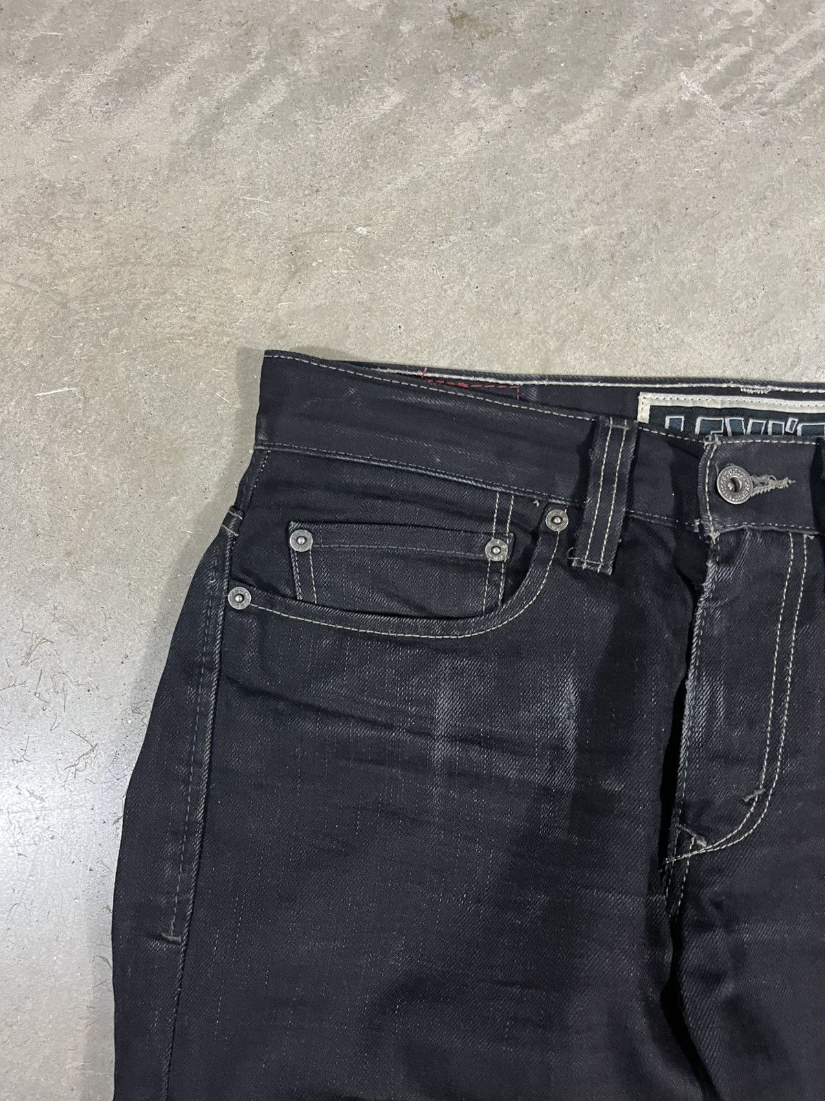 Levi's Vintage Levis 511 Faded Black Skinny Jeans Size US 32 / EU 48 - 4 Thumbnail