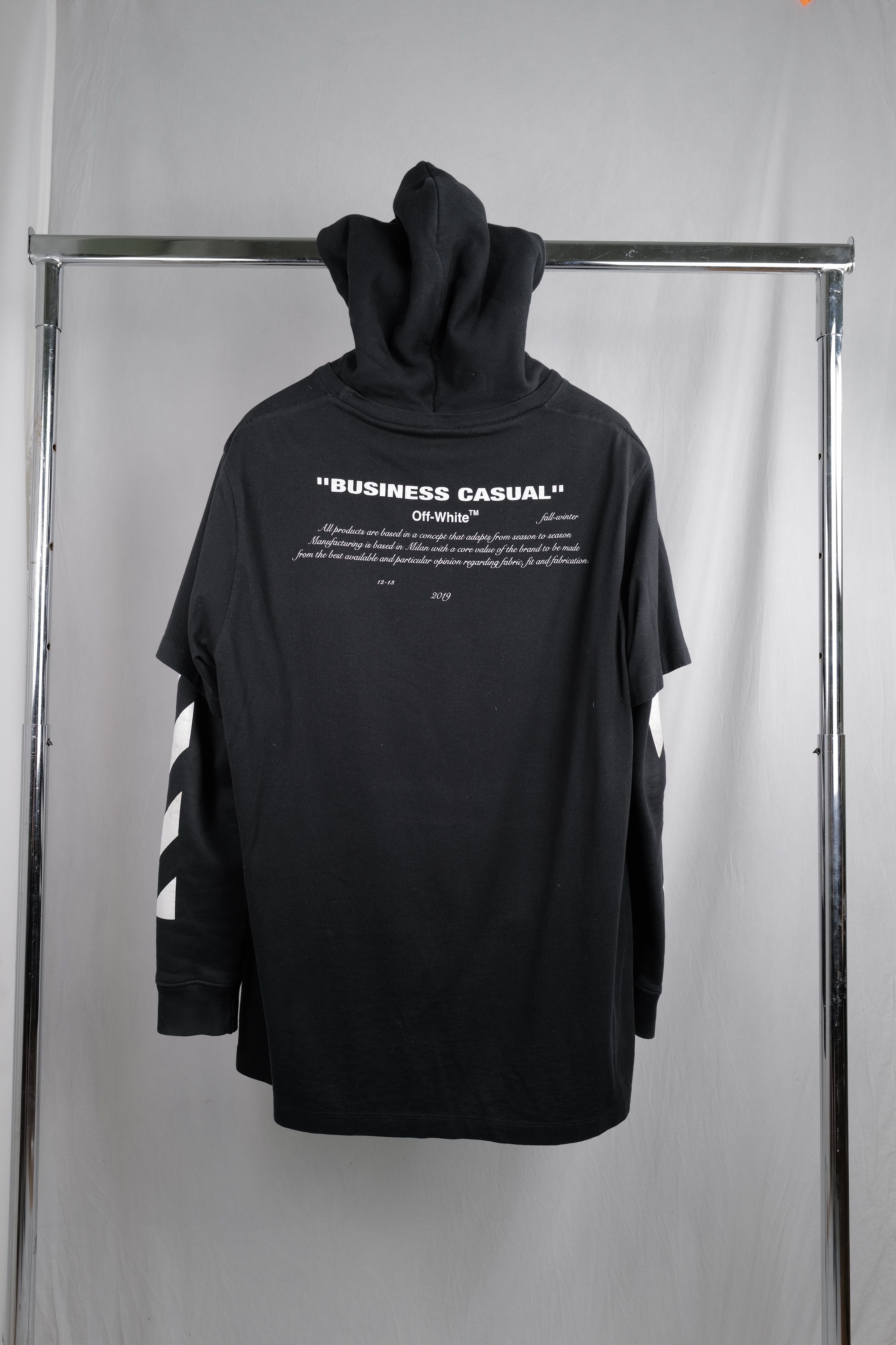 Off-White OFF-WHITE TSHIRT OVER HOODIE Size US L / EU 52-54 / 3 - 9 Thumbnail